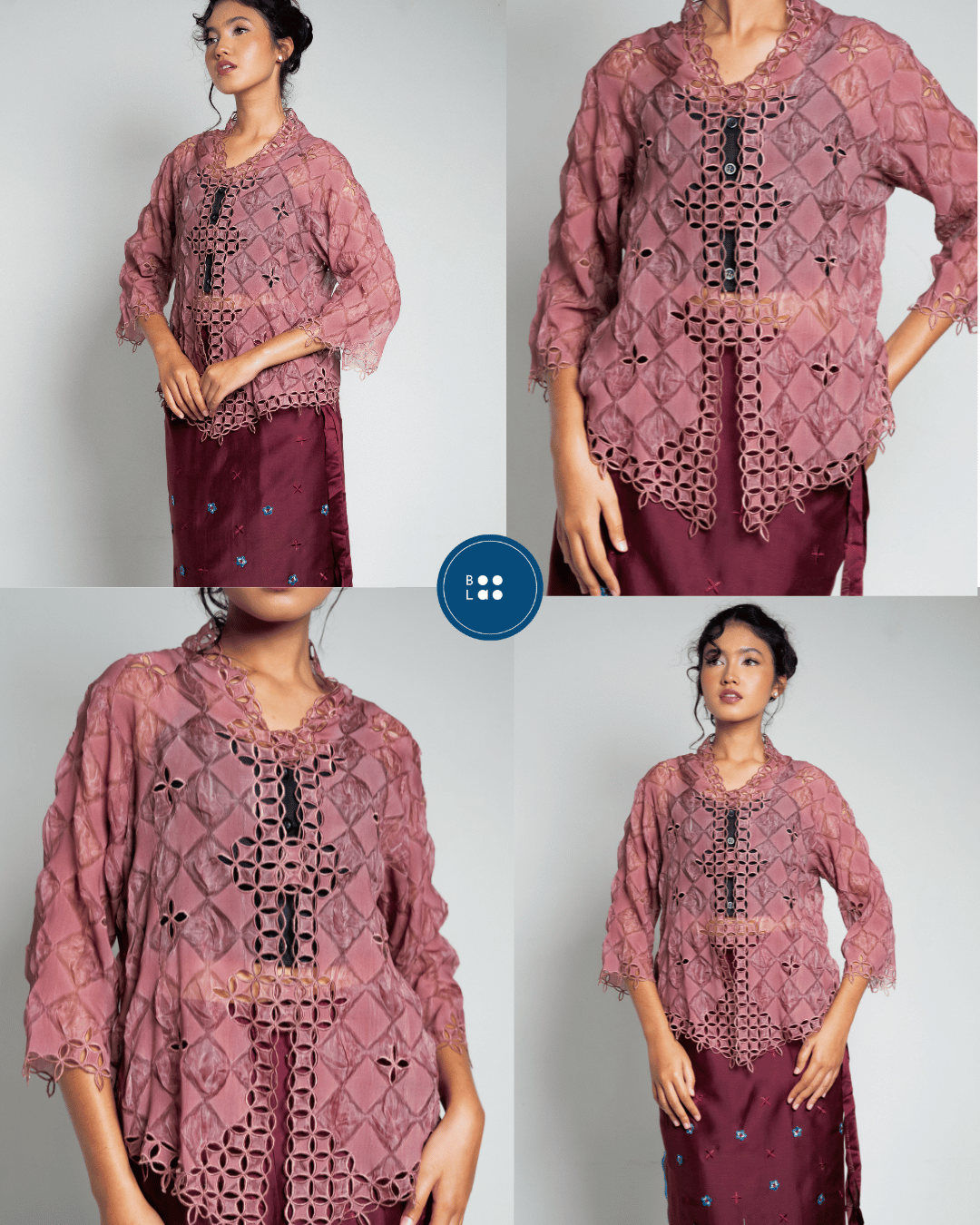 BOOLAO Kebaya Seribu Kawung - Wine