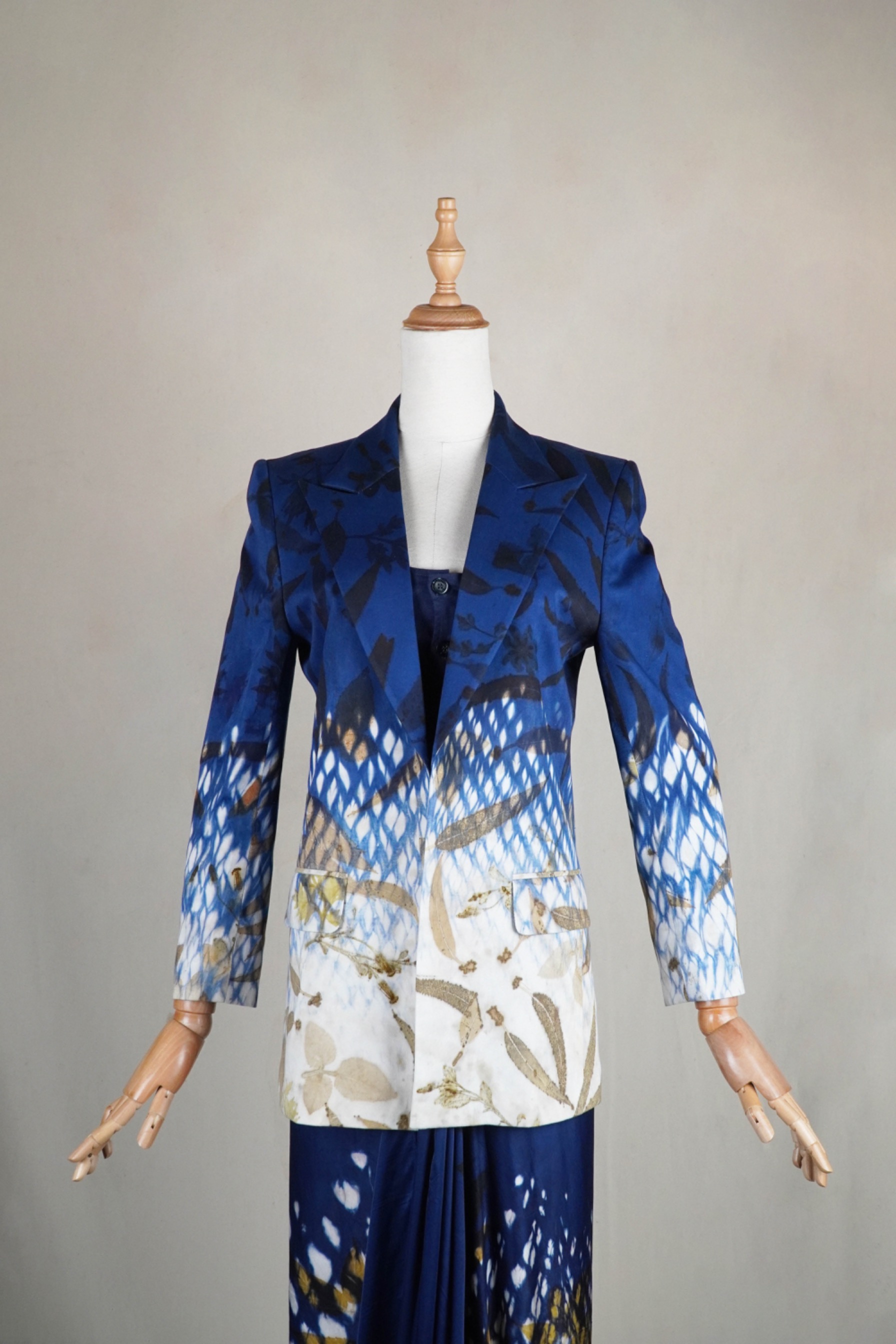 BOOLAO Shibori On Ecoprint BLAZER