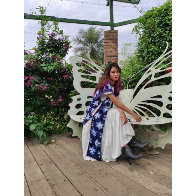 BOOLAO Sekka Outer Shawl Shibori