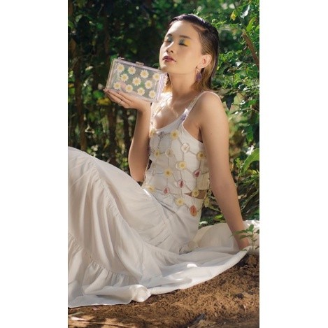 BOOLAO Picnic Panic Plain Tiered Skirt Tiolina (Rok Kembang)