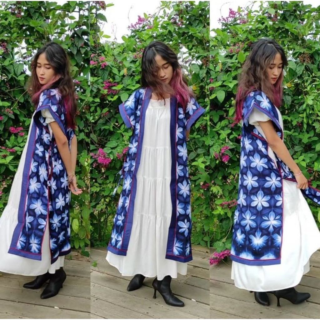 BOOLAO Sekka Outer Shawl Shibori