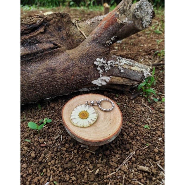 BOOLAO Gantungan Kunci Bunga Kering PICNIC PANIC (Resin Art Keychain)