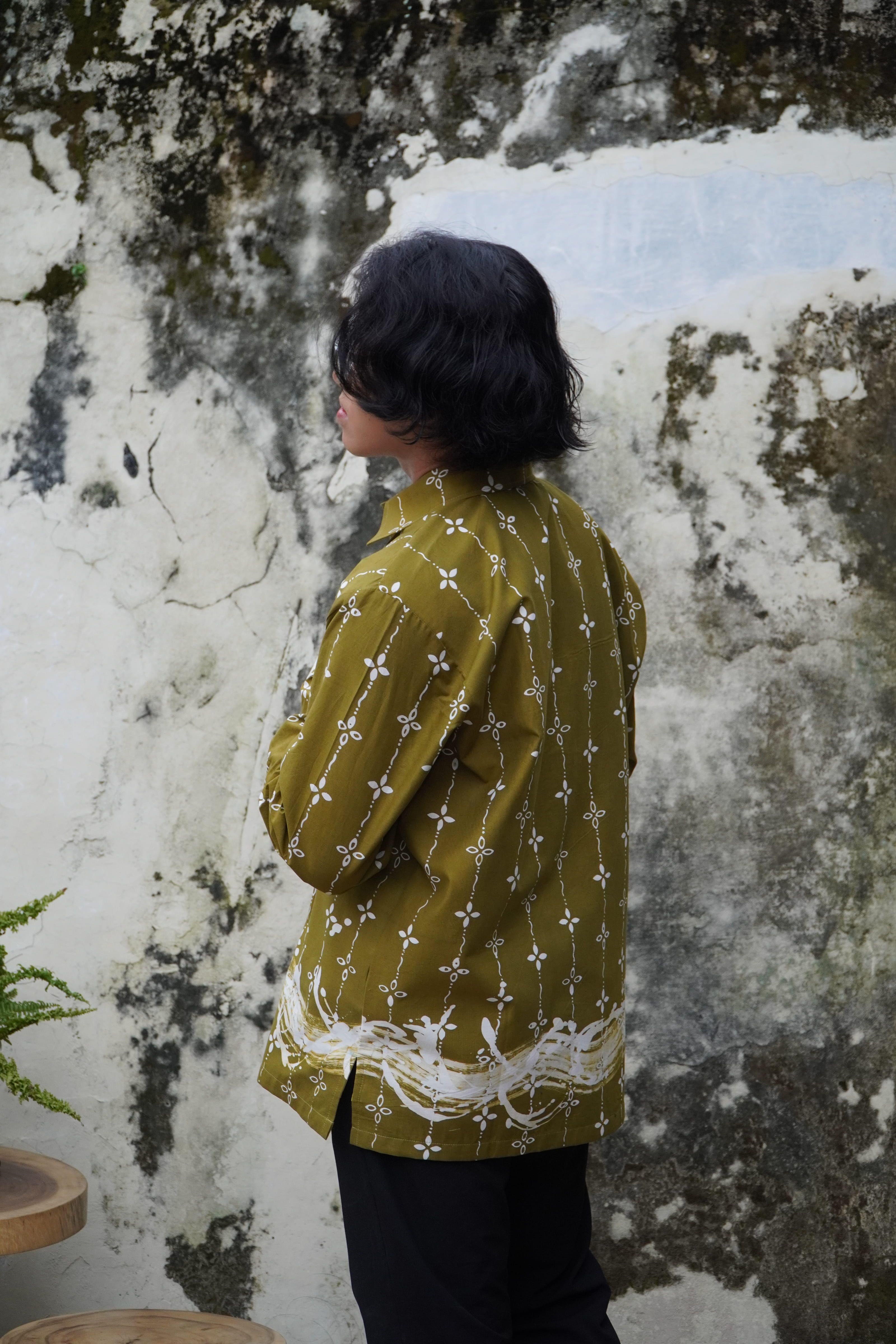 BOOLAO Kumeli Kemeja Panjang - Hijau Olive