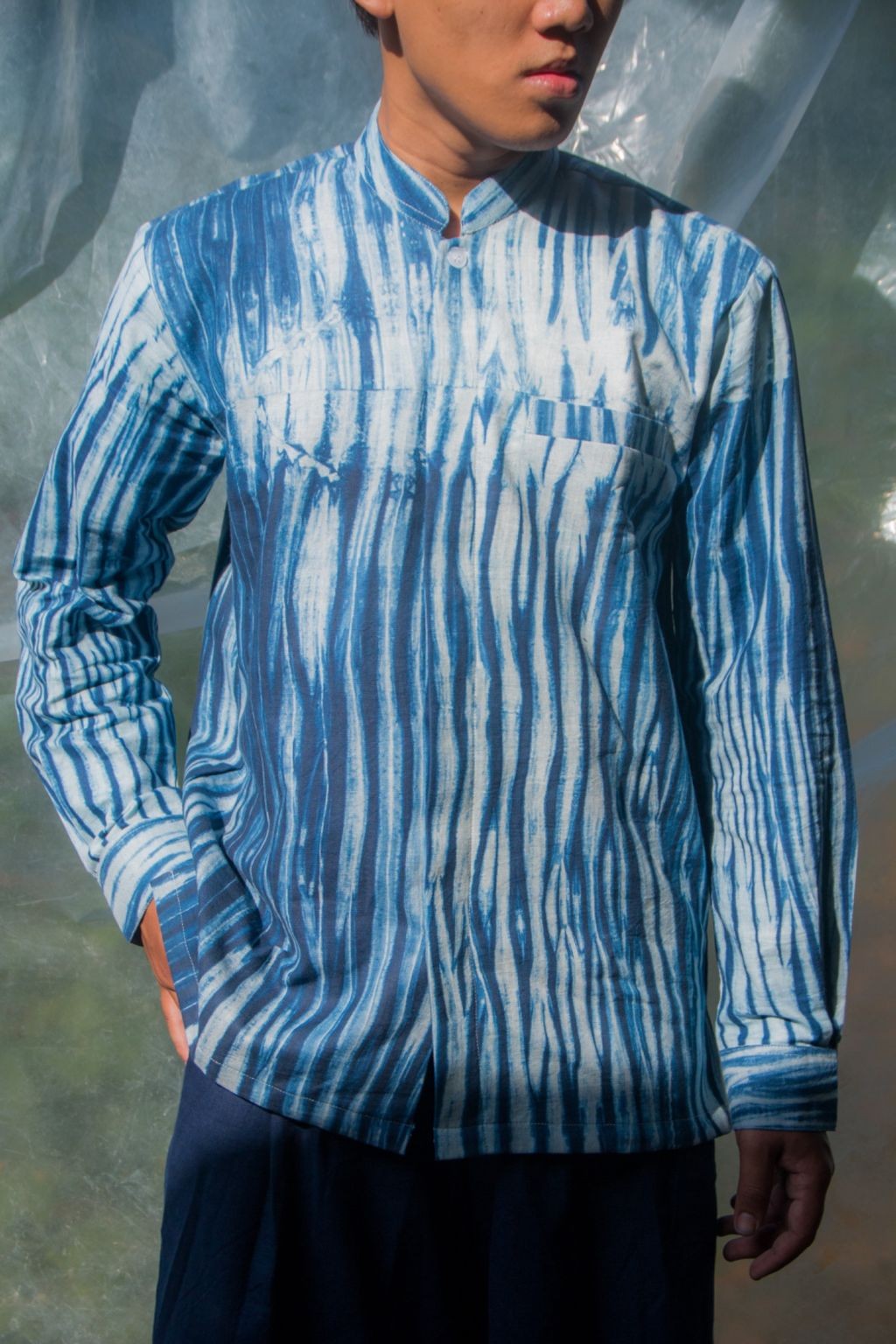 BOOLAO Kemeja Chiangi Arashi Blue