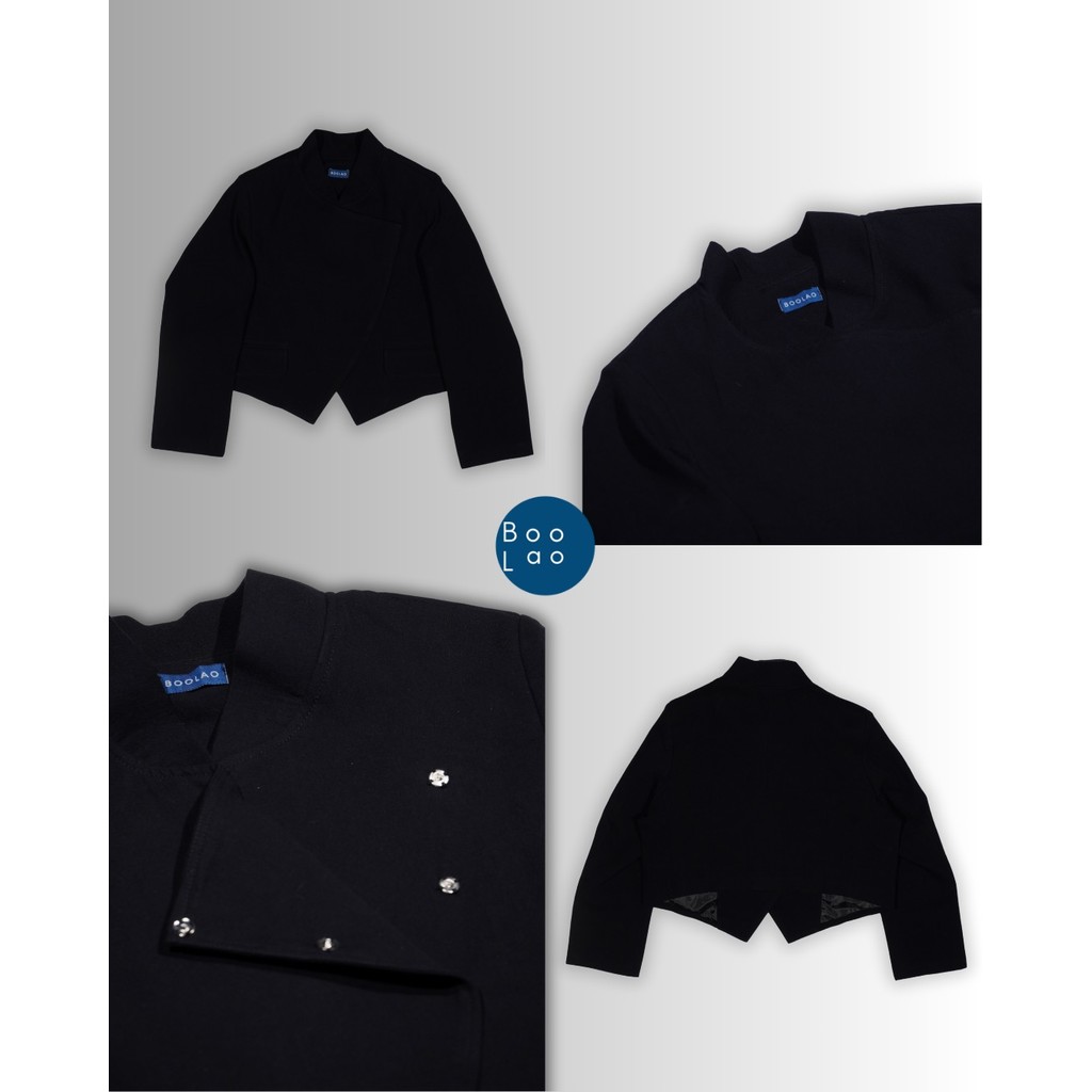 Boolao Beskap Janggan Genderless Denim Heritage - Black