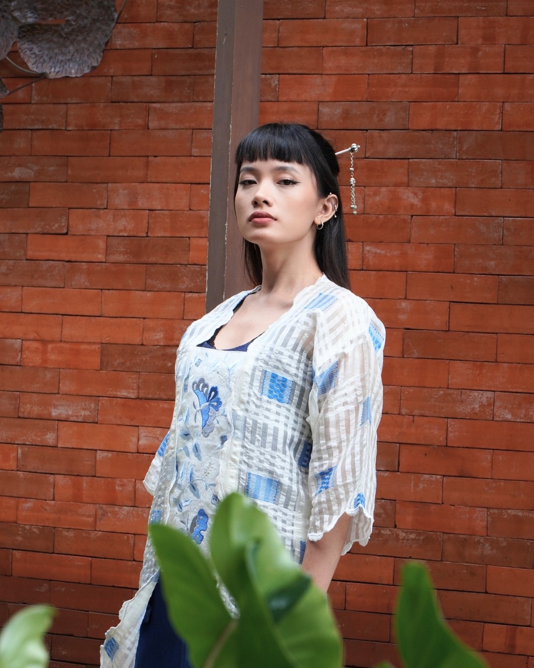 BOOLAO Kebaya Handwoven Silk Tartan - Long