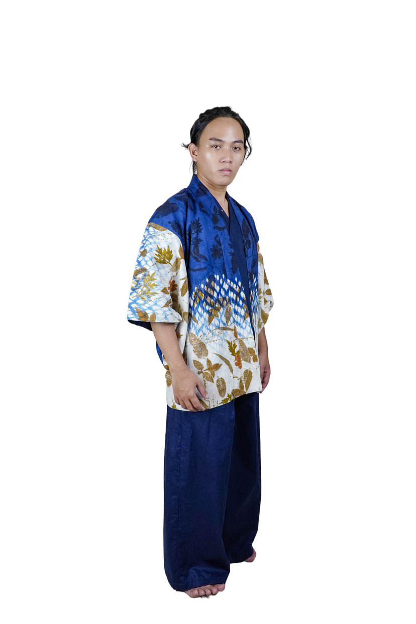 BOOLAO Shibori On Ecoprint Outer