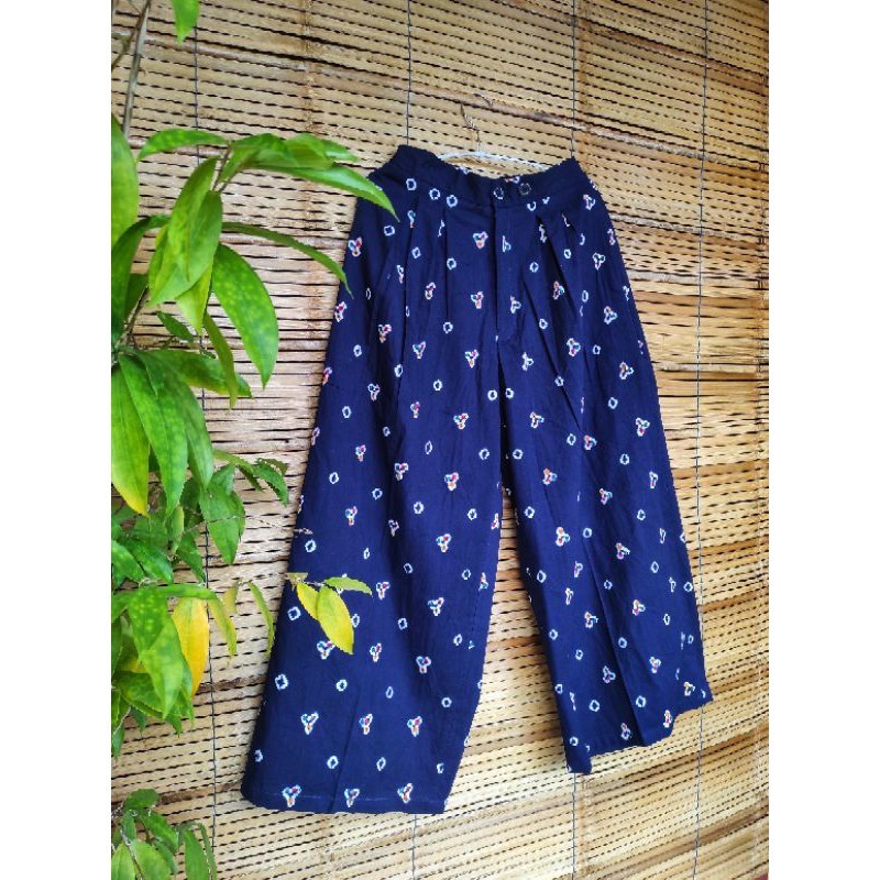 Boolao Hakama Pallazo Jumputan Pants (Celana Kulot Jumputan)