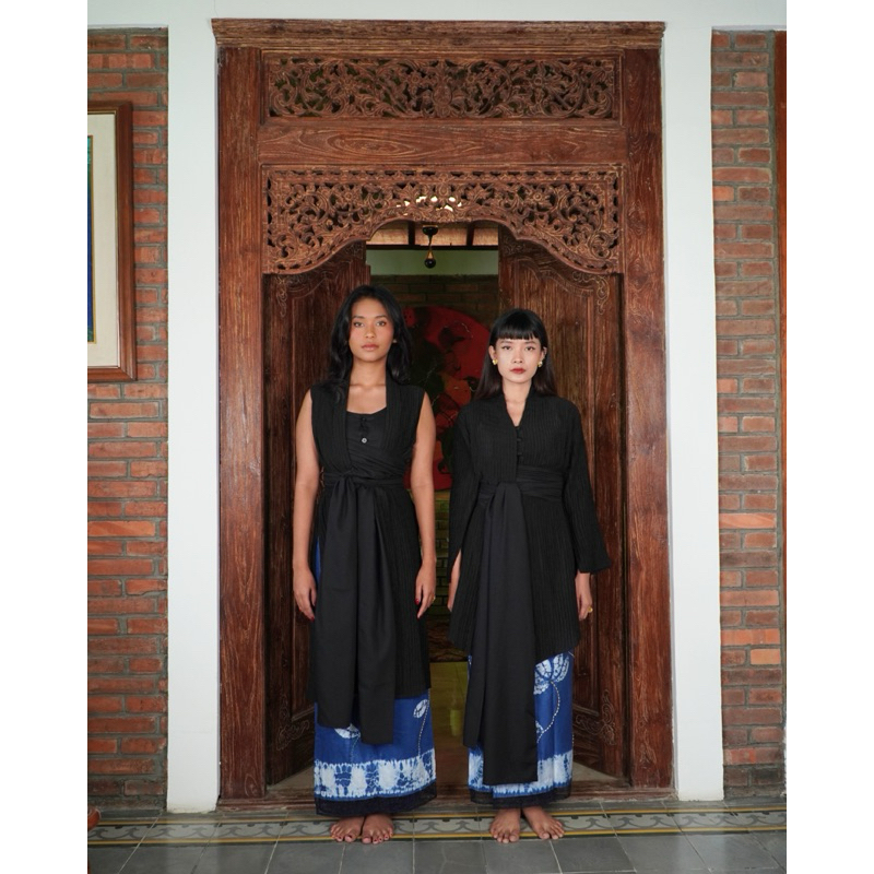 Outer ASMARA Kemben Sleeveless Detachable (Kebaya Bongkar Pasang) - Hitam