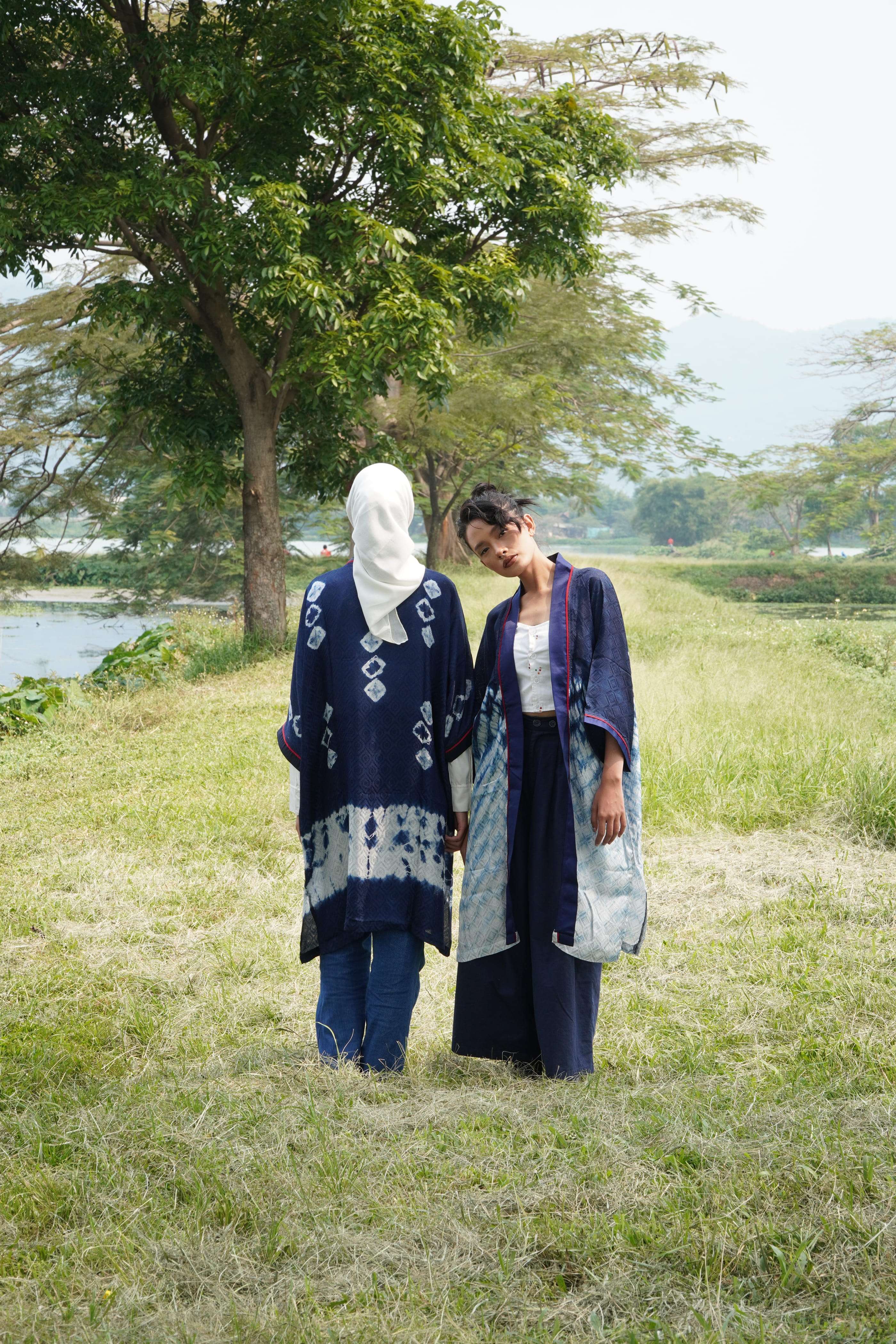 BOOLAO Arashi Midi Outer Shibori