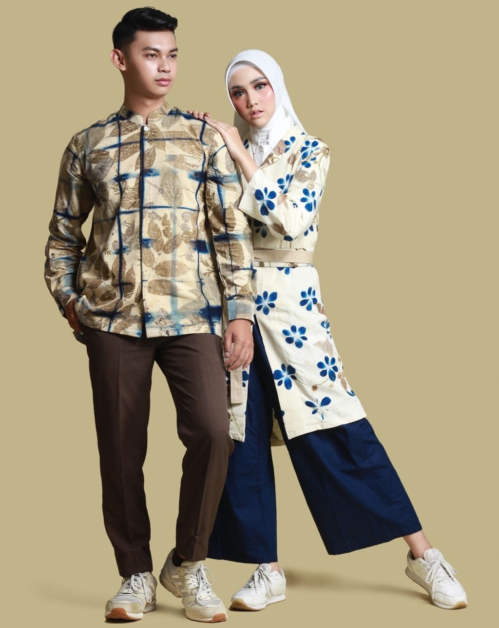 BOOLAO Kebaya Tunik Sekka Shibori on Ecoprint