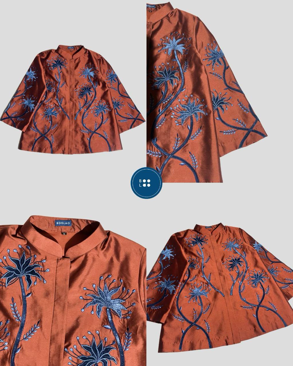 BOOLAO Blouse Outer Spider Lily Embroidery