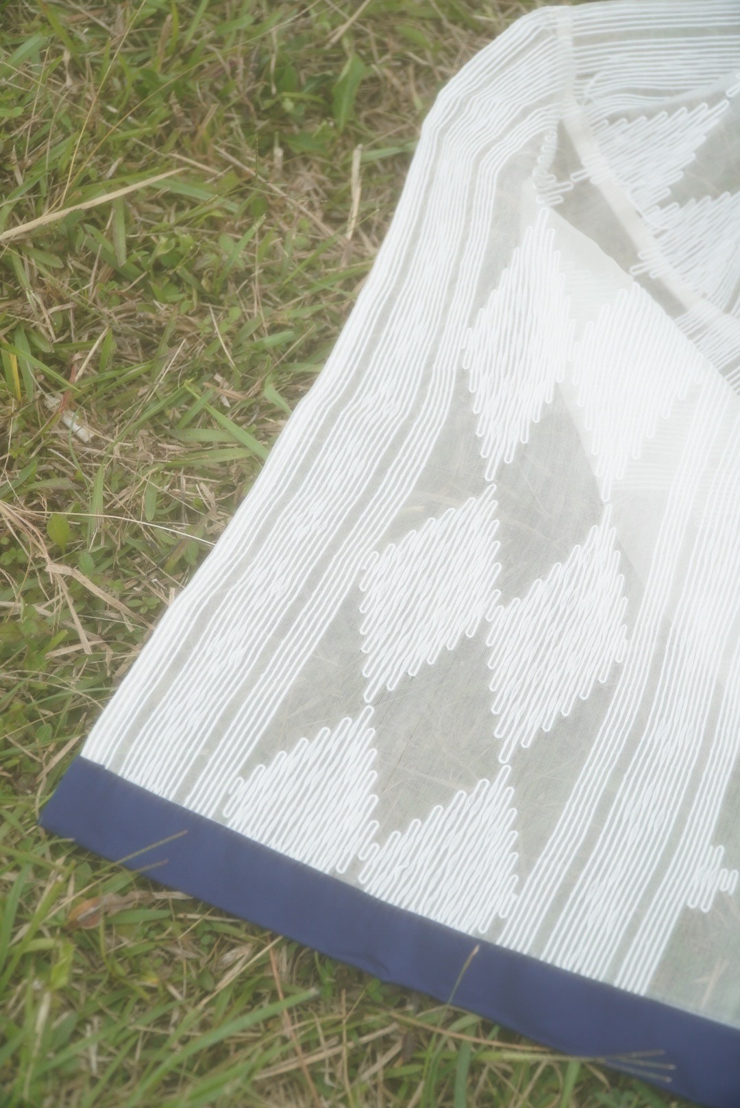 BOOLAO Outer HAN Organdi Silk Shibori on Ecoprint