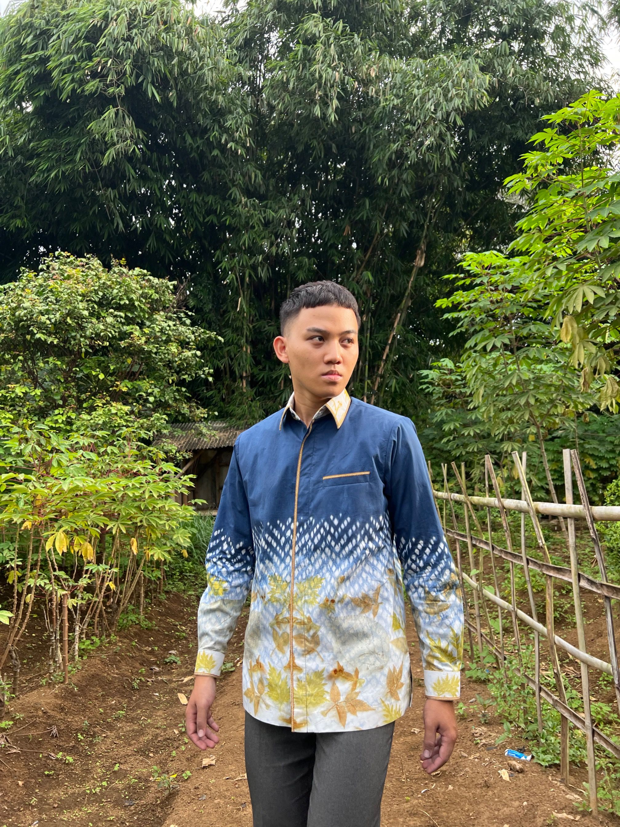 BOOLAO Kemeja Arashi Ecoprint