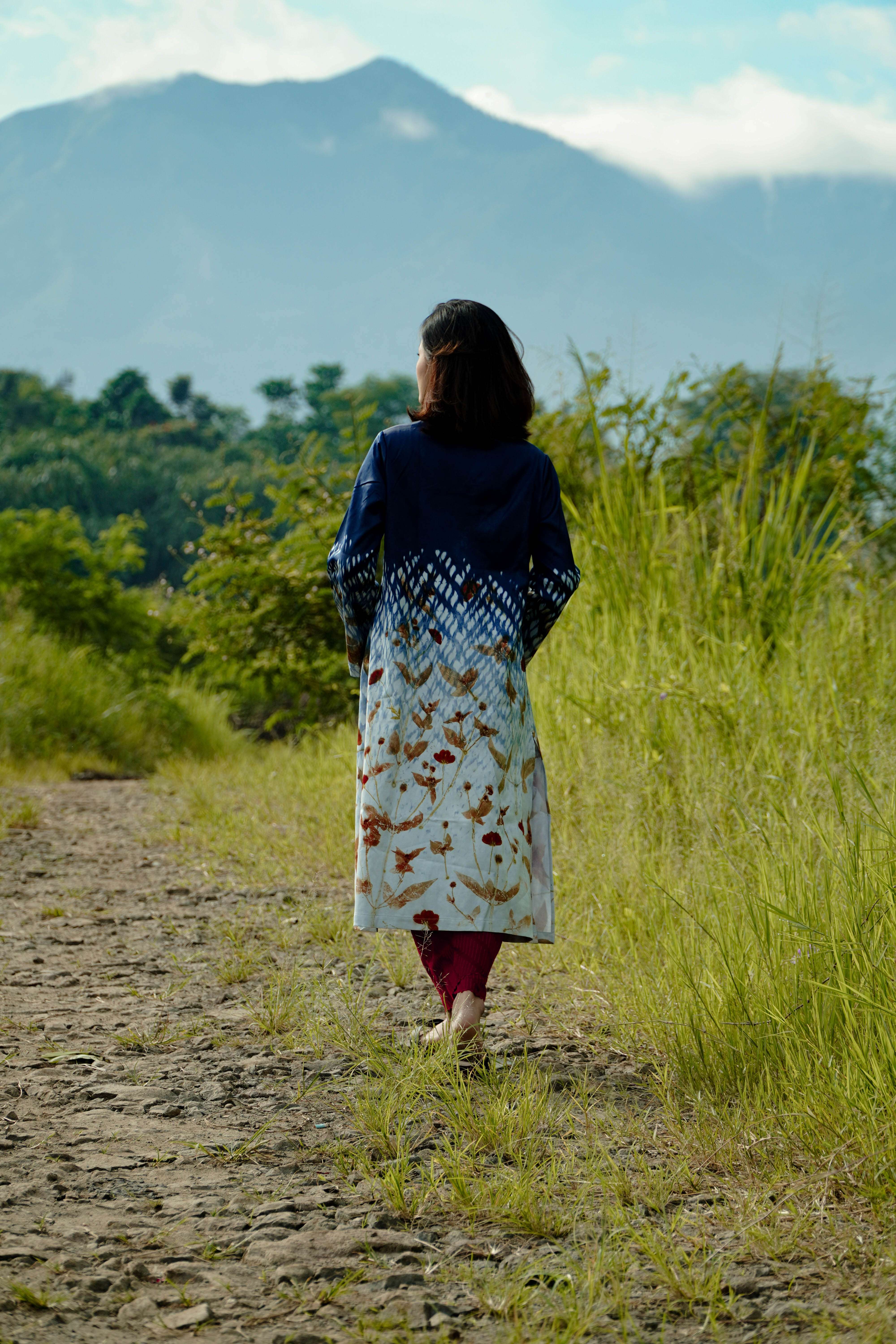 BOOLAO Encim Kebaya Shibori on Ecoprint Silk