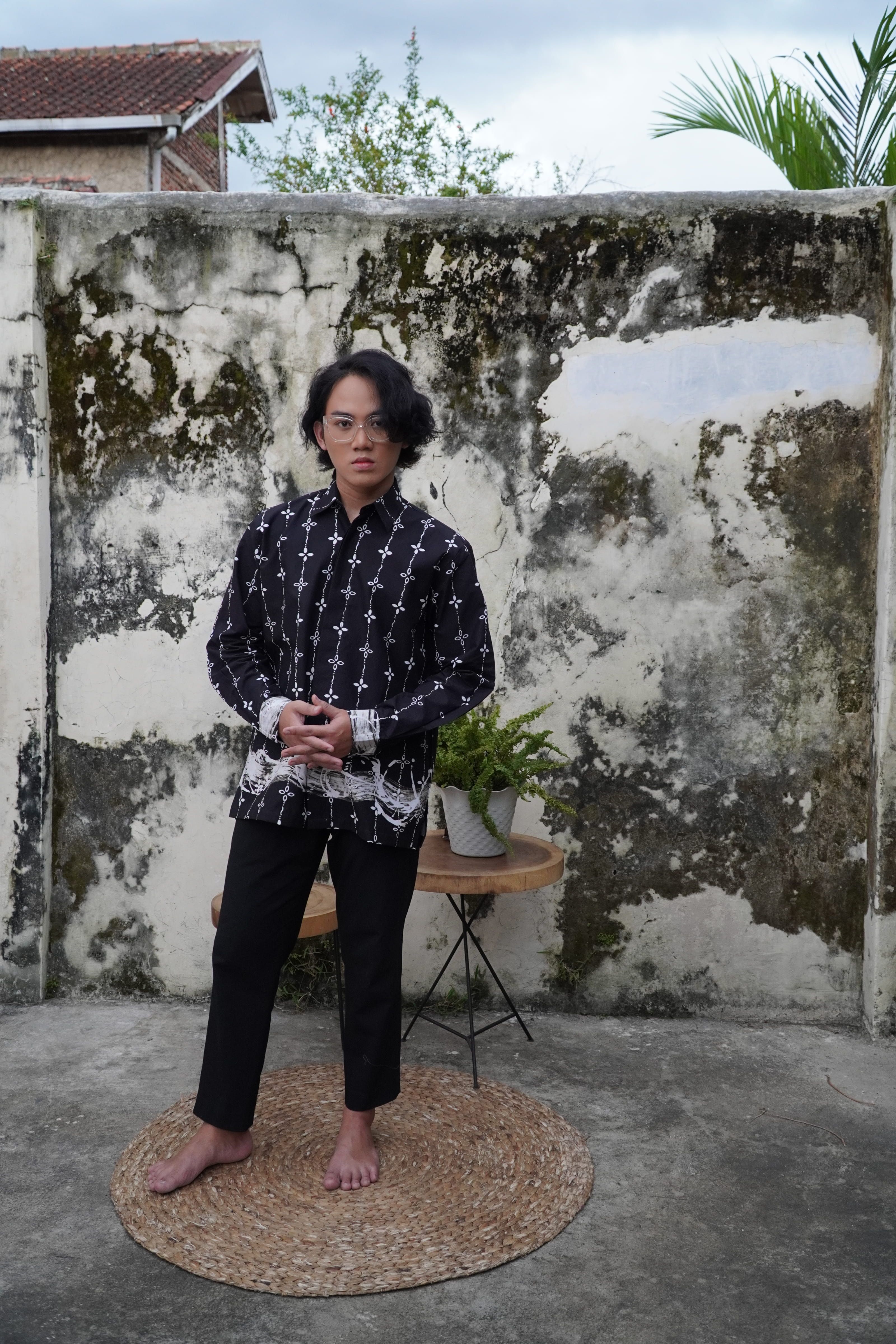 BOOLAO Kumeli Kemeja Panjang - Hitam Black