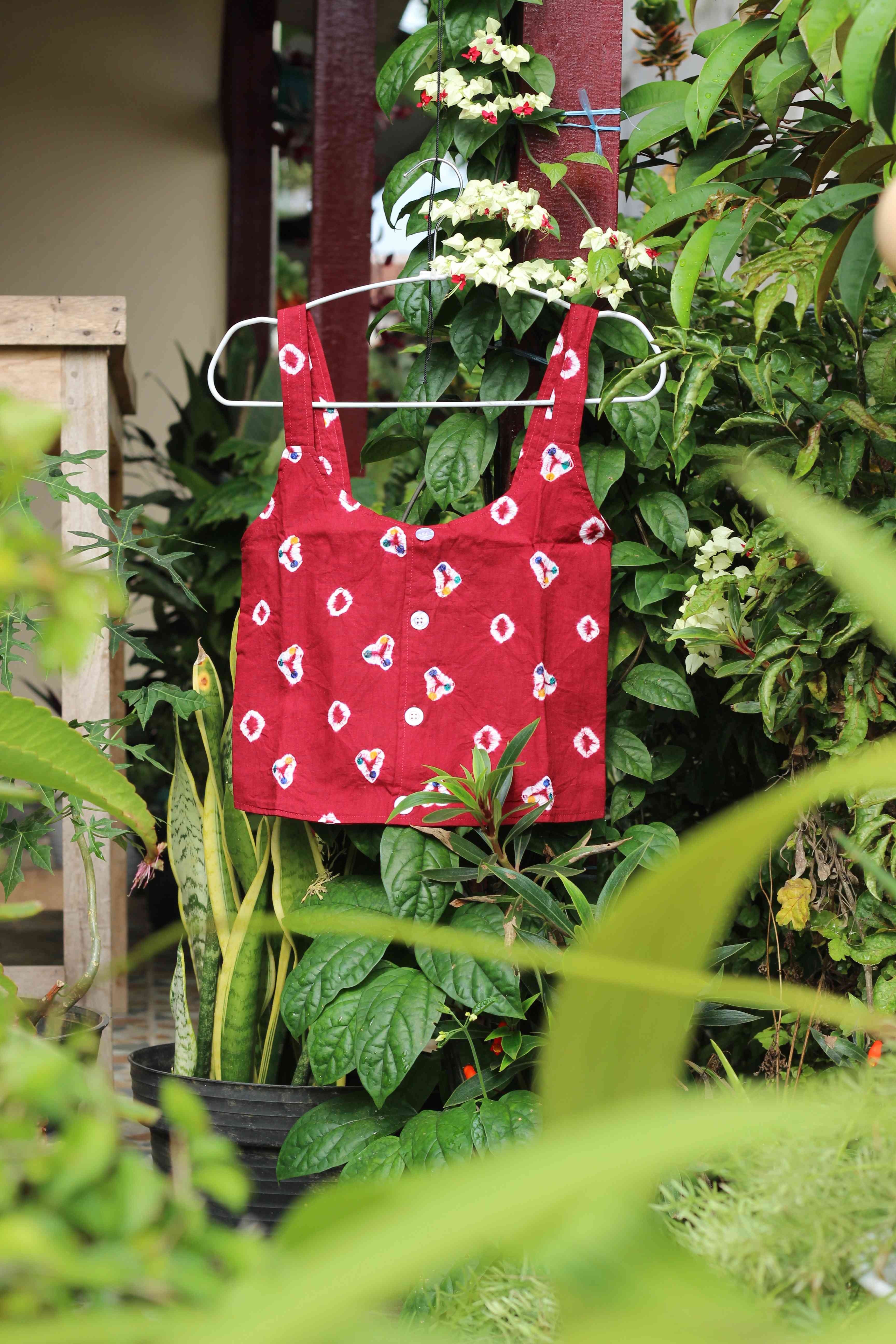 BOOLAO Kutang Kerut Jumputan (Tank Top Batik)