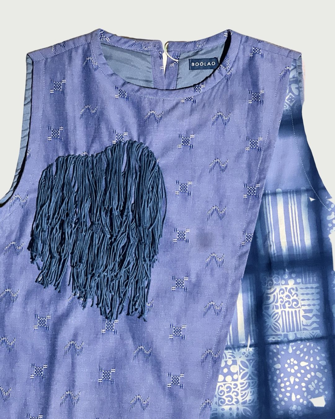 BOOLAO Asymmetric Vest Sashiko