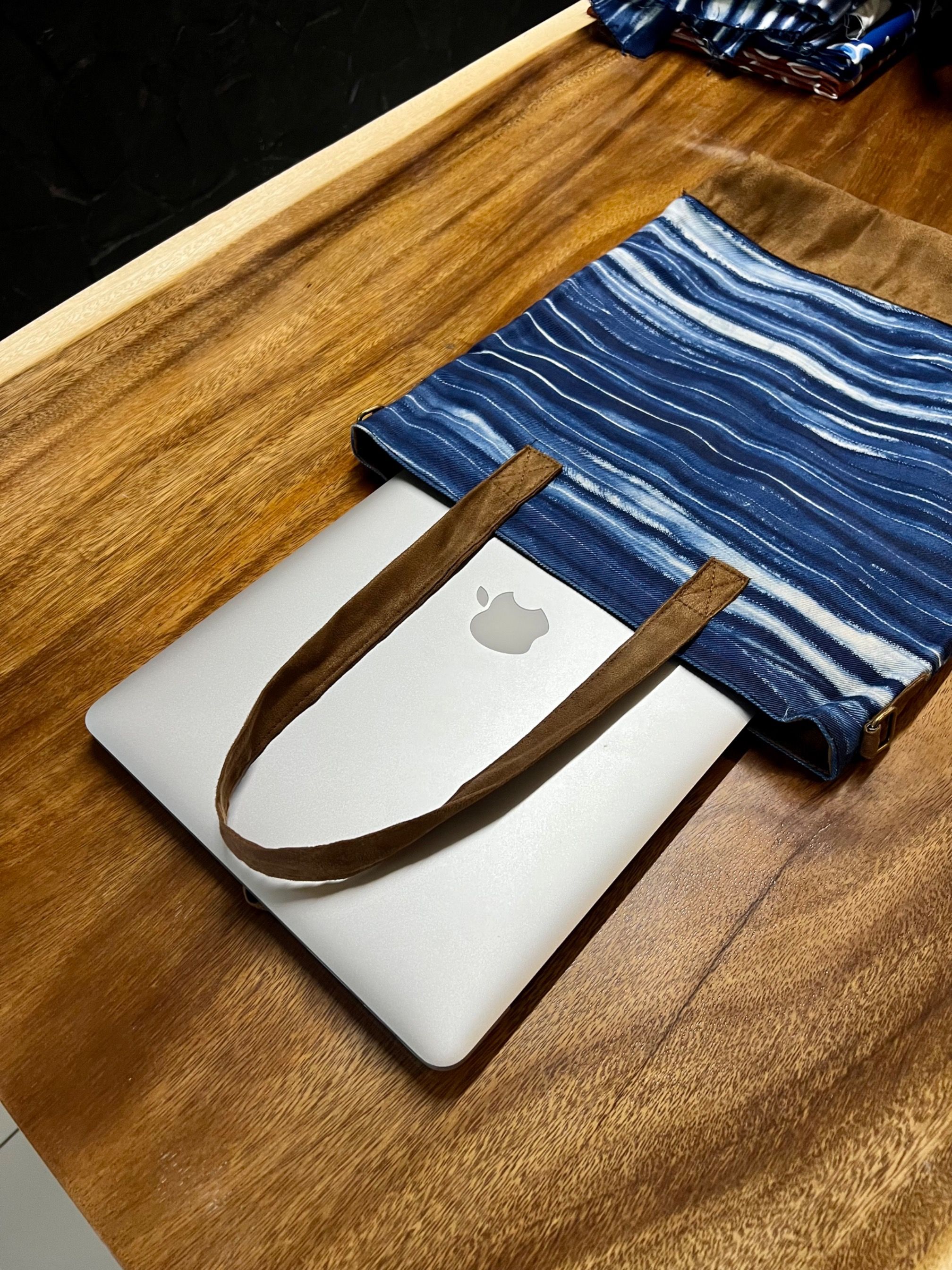 BOOLAO Arashi Daily Canvas Totebag with Suede
