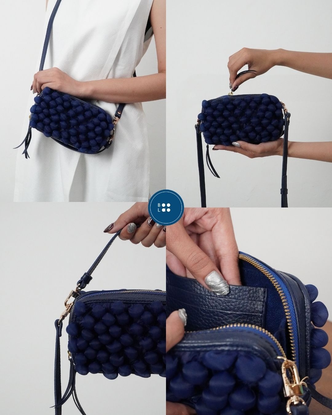 BOOLAO Trumbu Mini Sling Bag - Navy