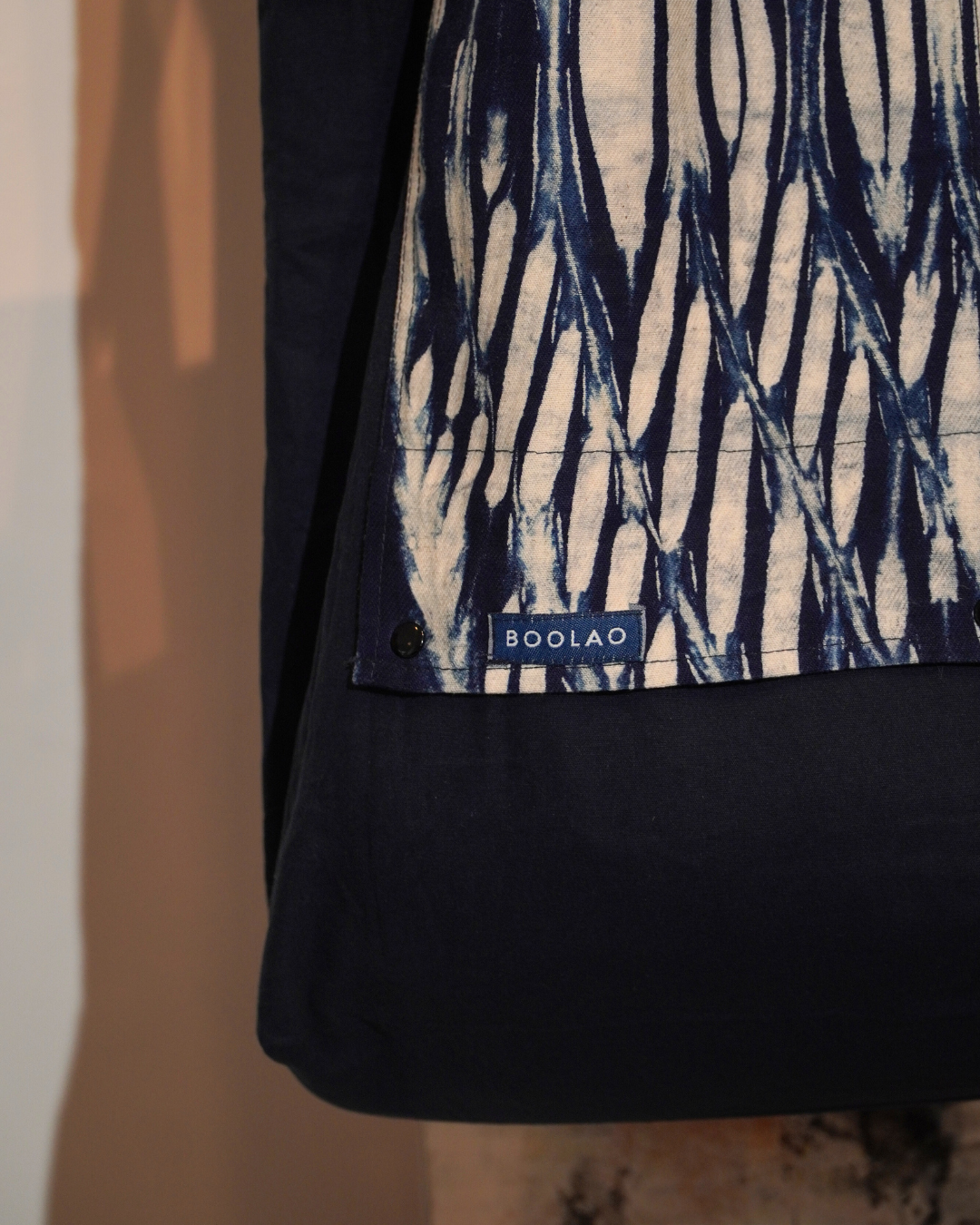 BOOLAO Foldable Indigo Tote