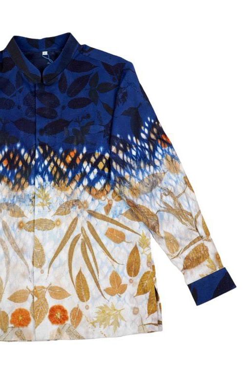 BOOLAO Kemeja Shibori On Ecoprint