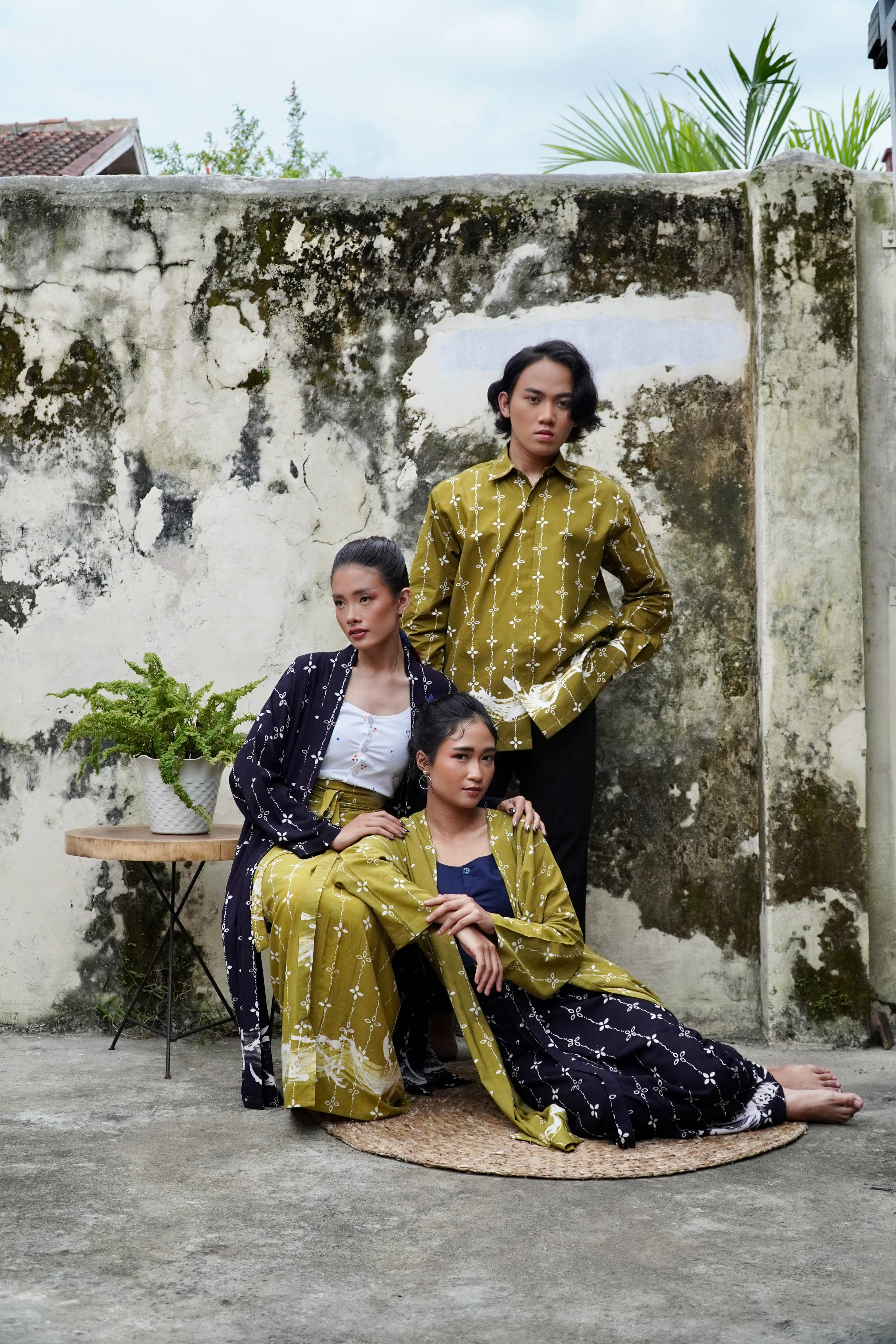 BOOLAO Kumeli Outer Kebaya Detachable (Kebaya Bongkar Pasang Batik Kawung) - Hitam