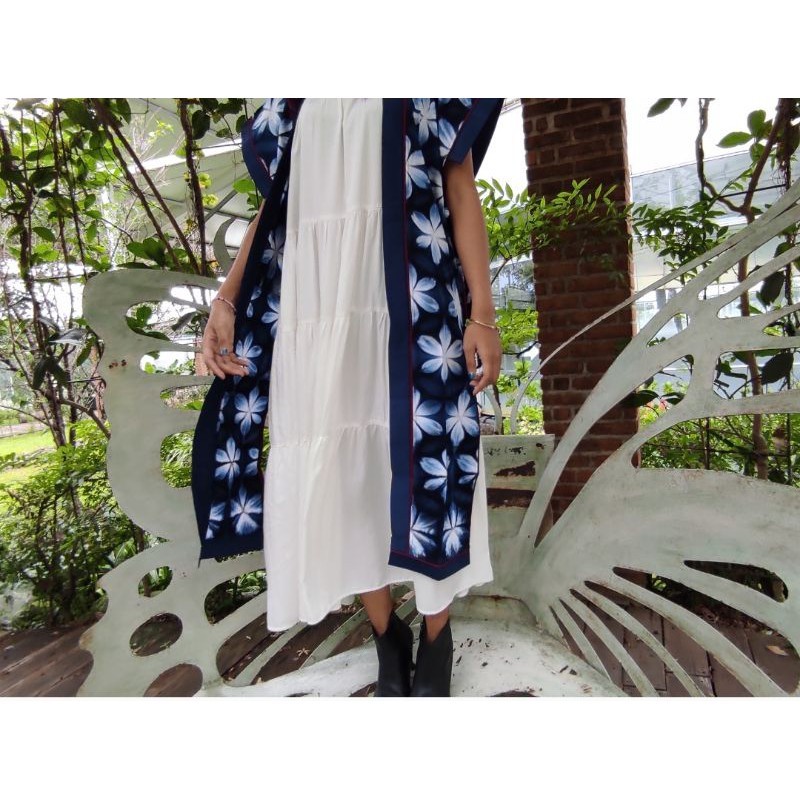 BOOLAO Sekka Outer Shawl Shibori