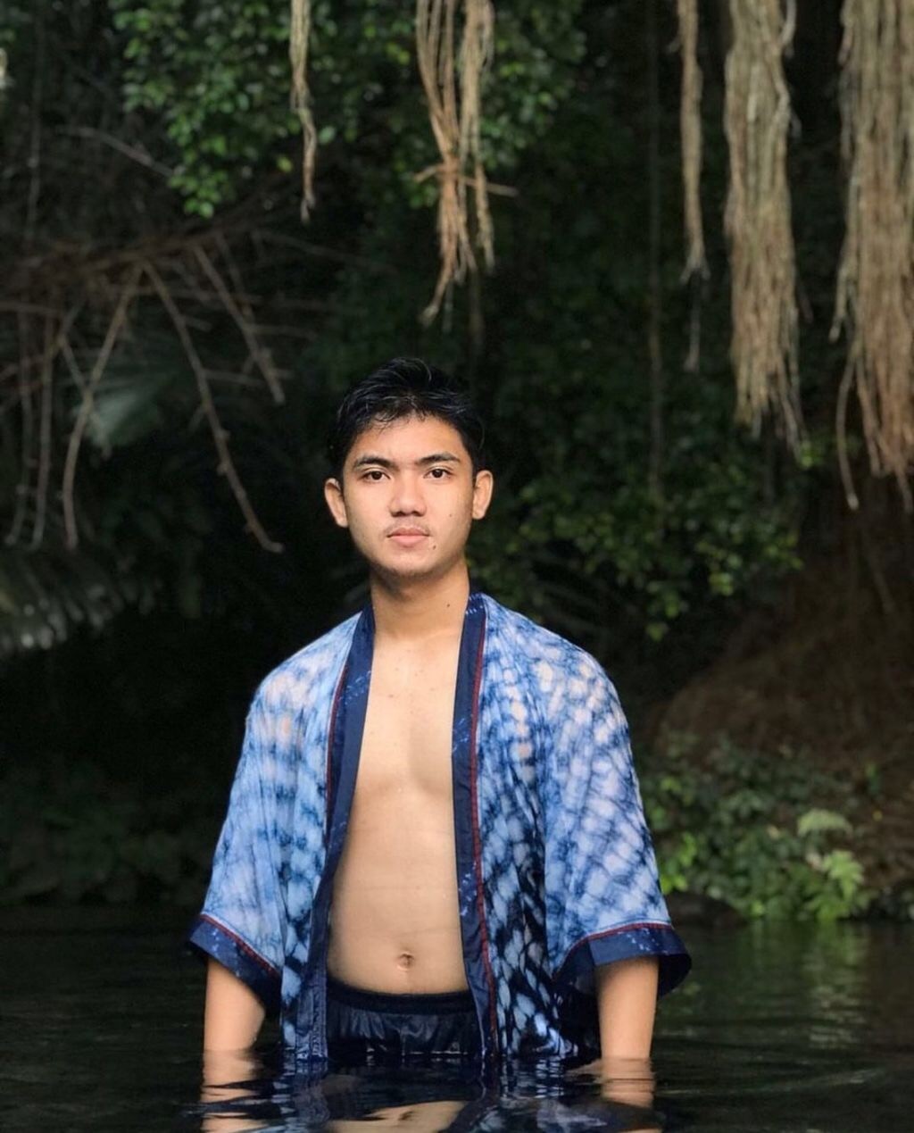 BOOLAO Arashi Midi Outer Shibori