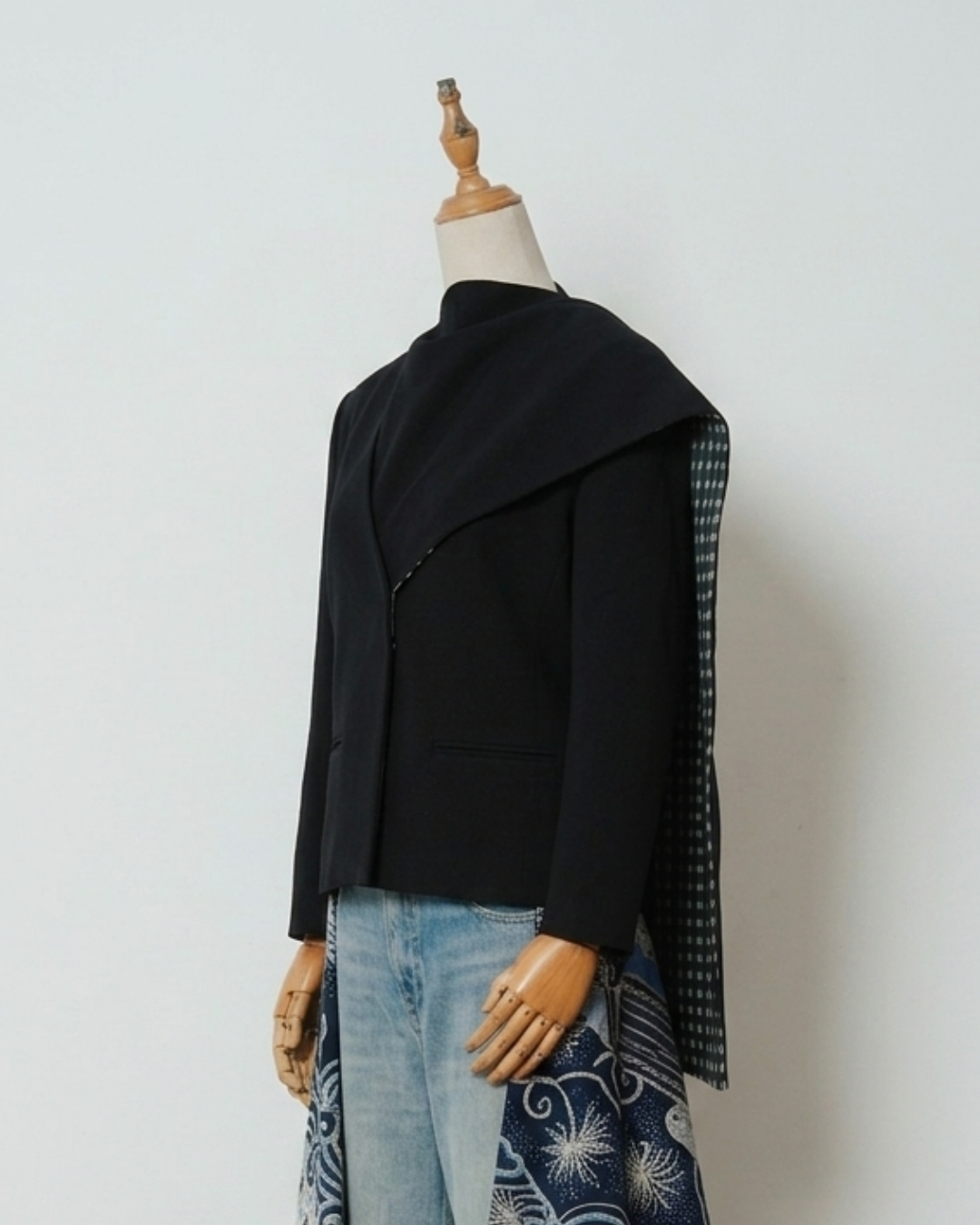 BOOLAO Blazer Janggan Selendang - Black
