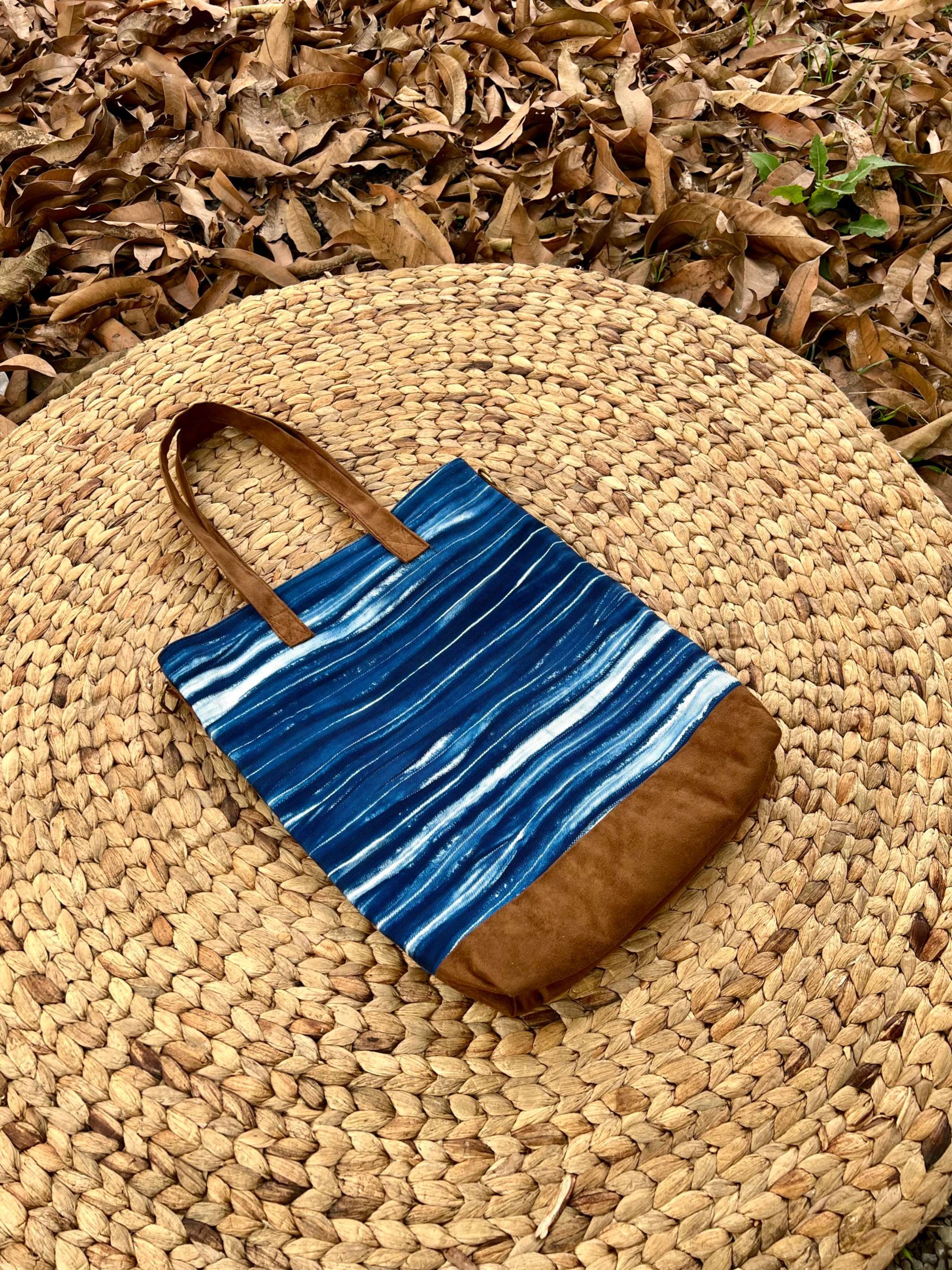 BOOLAO Arashi Daily Canvas Totebag with Suede