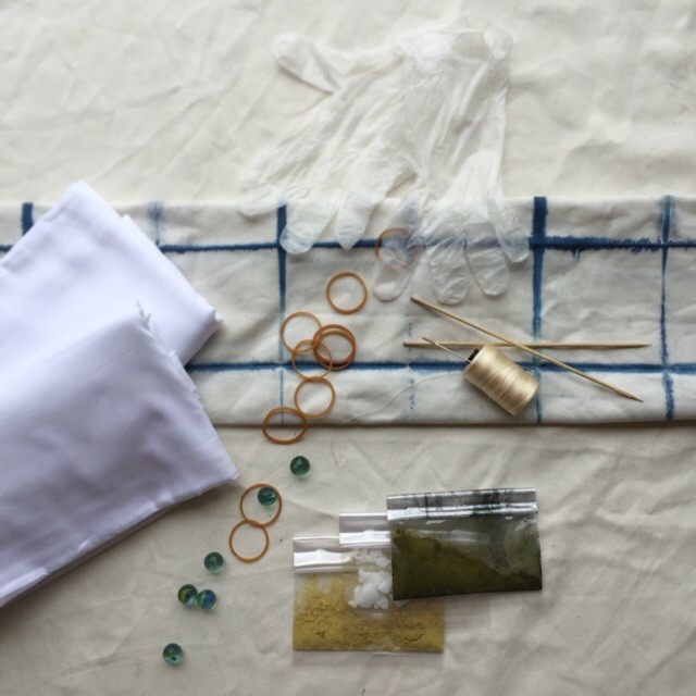 DIY Boolao Tie Dye Bandana Kit (Peralatan DIY Shibori)