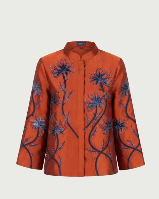 BOOLAO Blouse Outer Spider Lily Embroidery