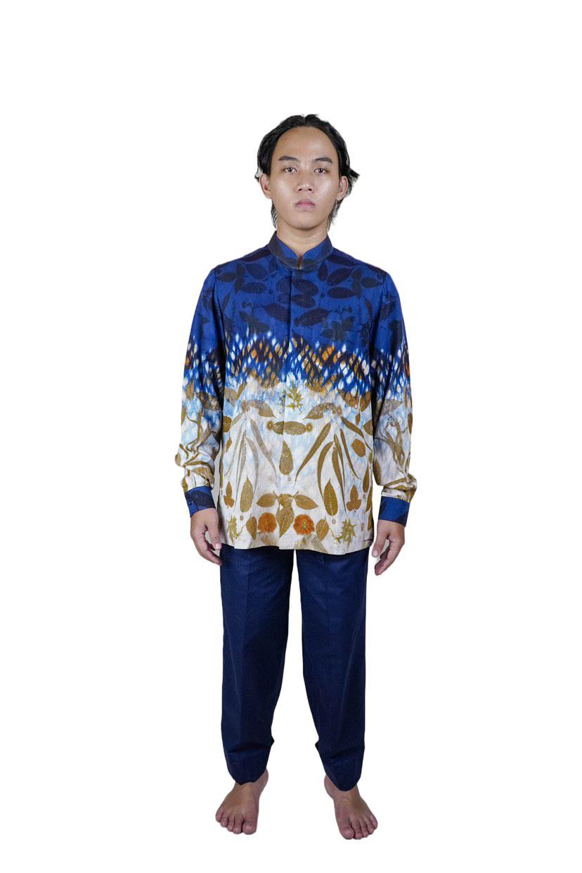 BOOLAO Kemeja Shibori On Ecoprint