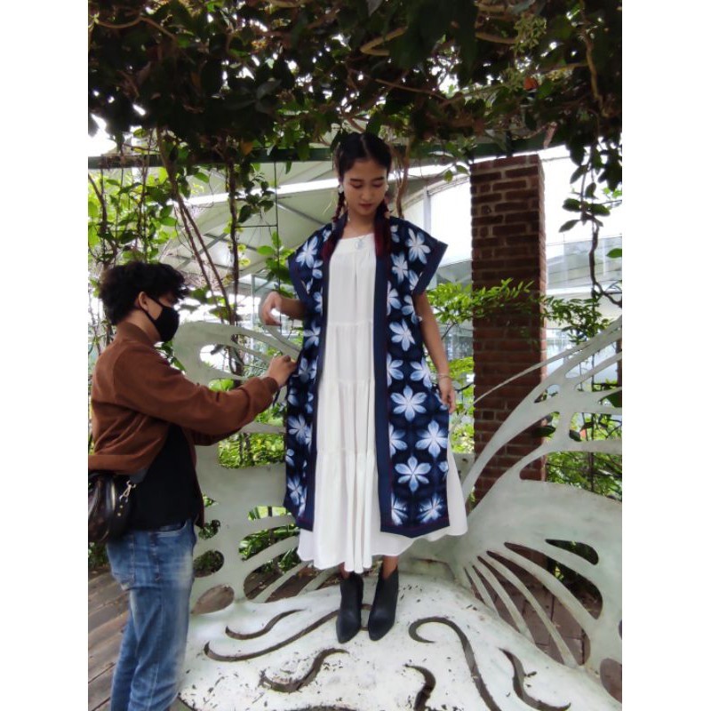 BOOLAO Sekka Outer Shawl Shibori