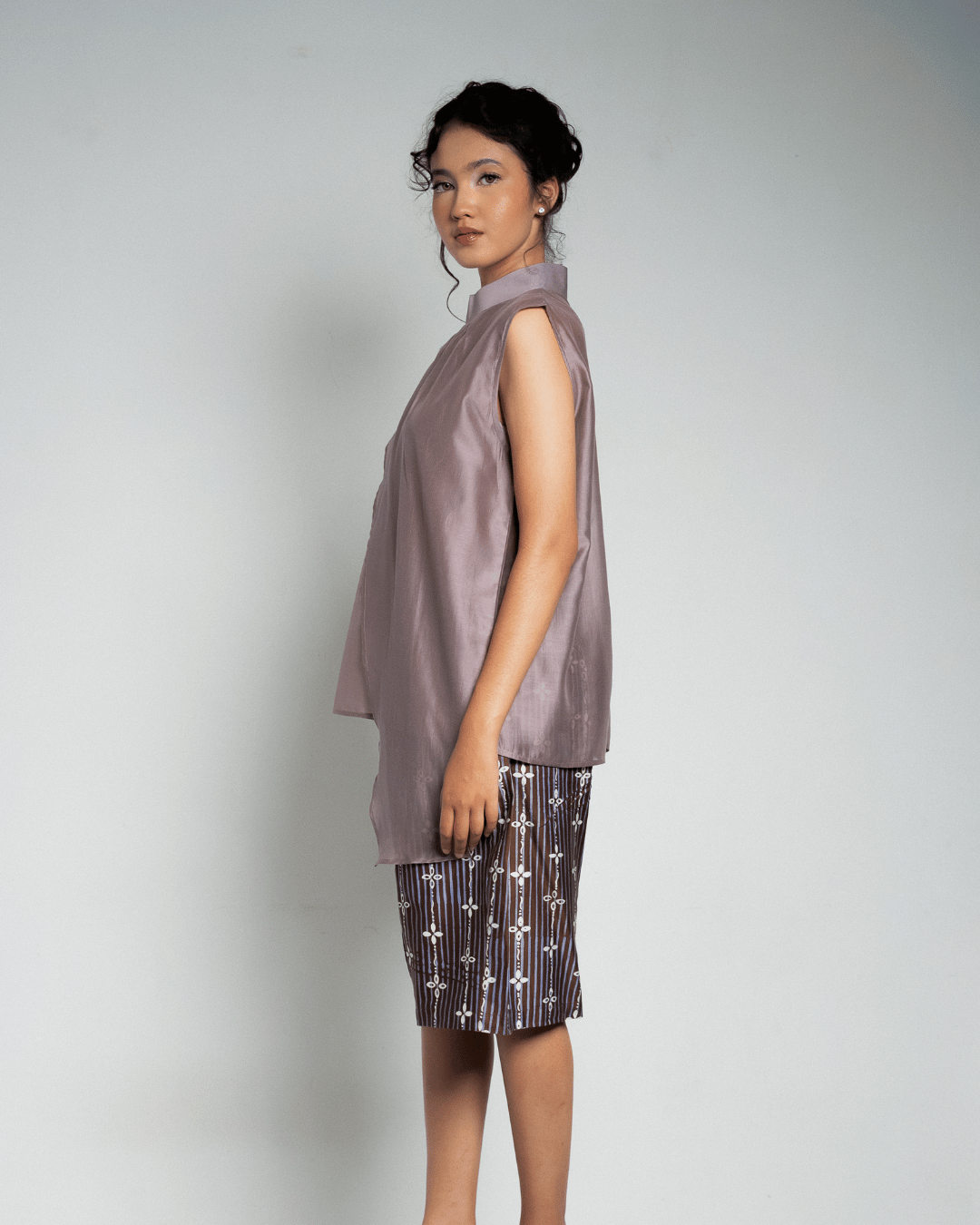Blouse Nawang Wulan - Mauve (Tanpa tangan)