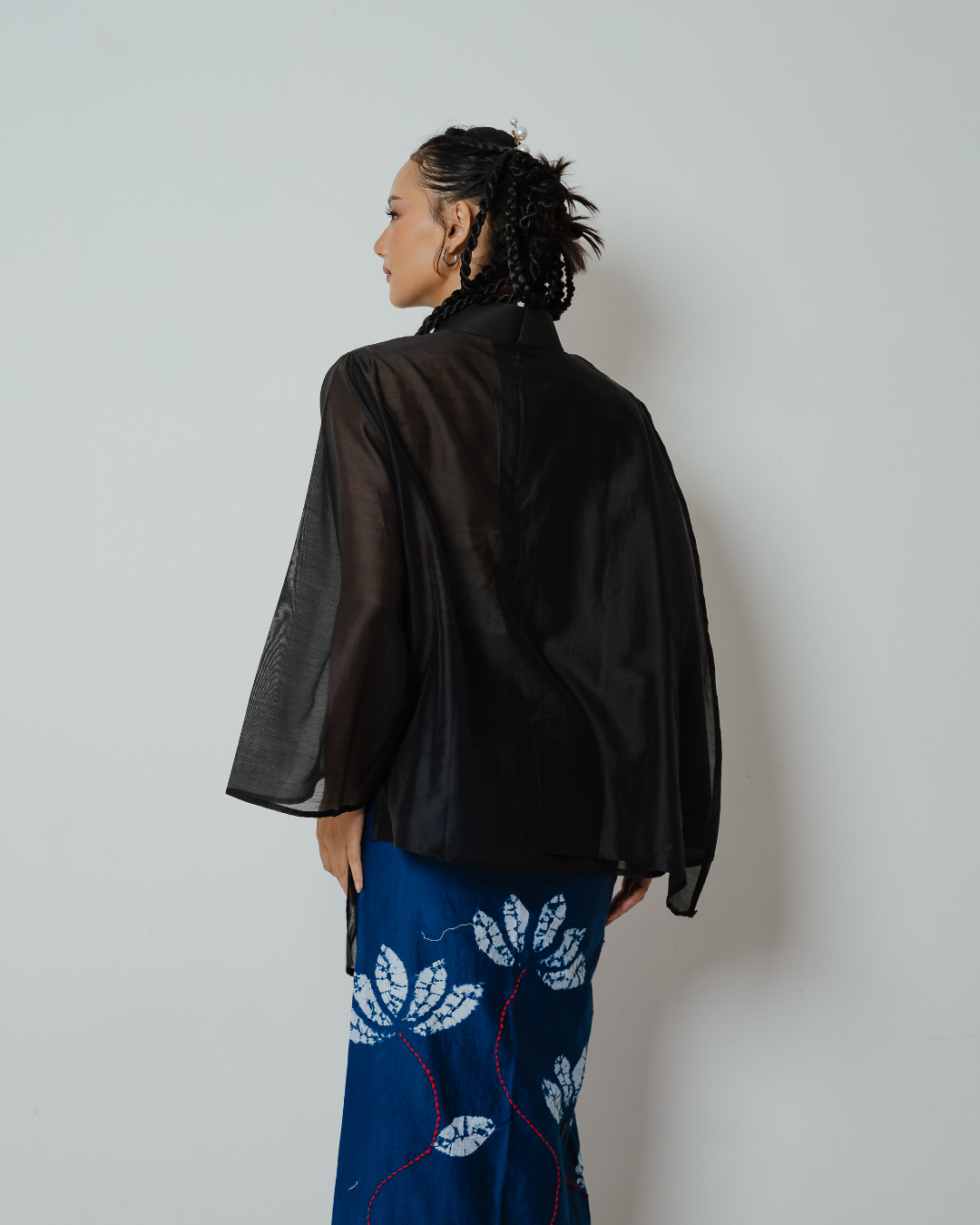 Blouse Nawang Wulan Long Sleeve - Black