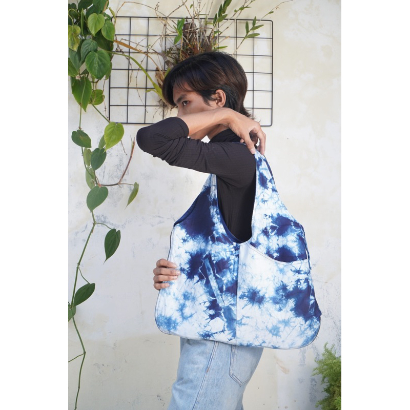 BOOLAO Totebag Vest Reversible Tie Dye Shibori