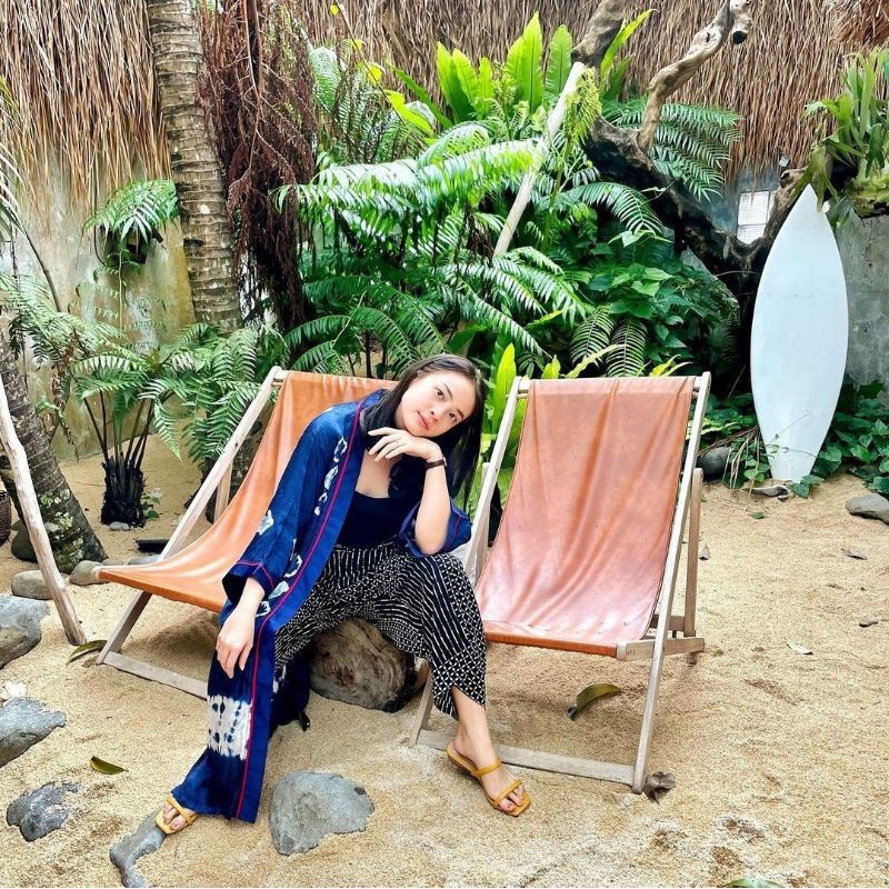 BOOLAO  Kanoko Midi Outer Shibori