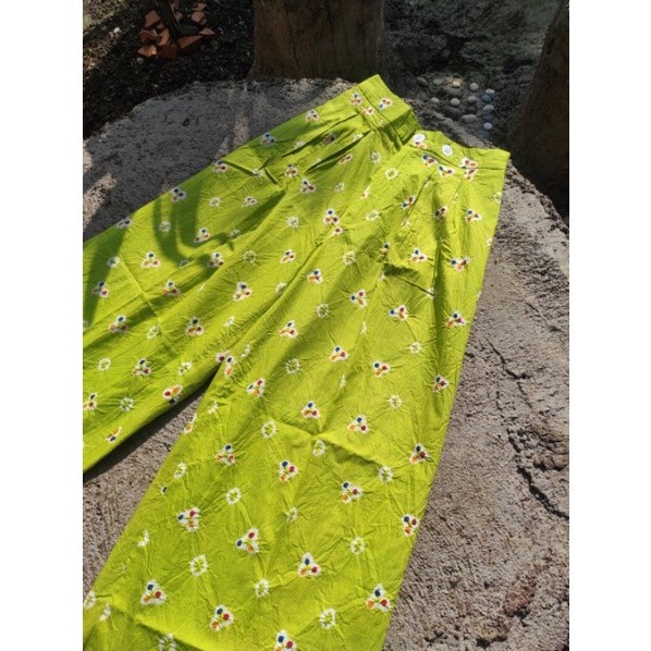 Boolao Hakama Pallazo Jumputan Pants (Celana Kulot Jumputan)