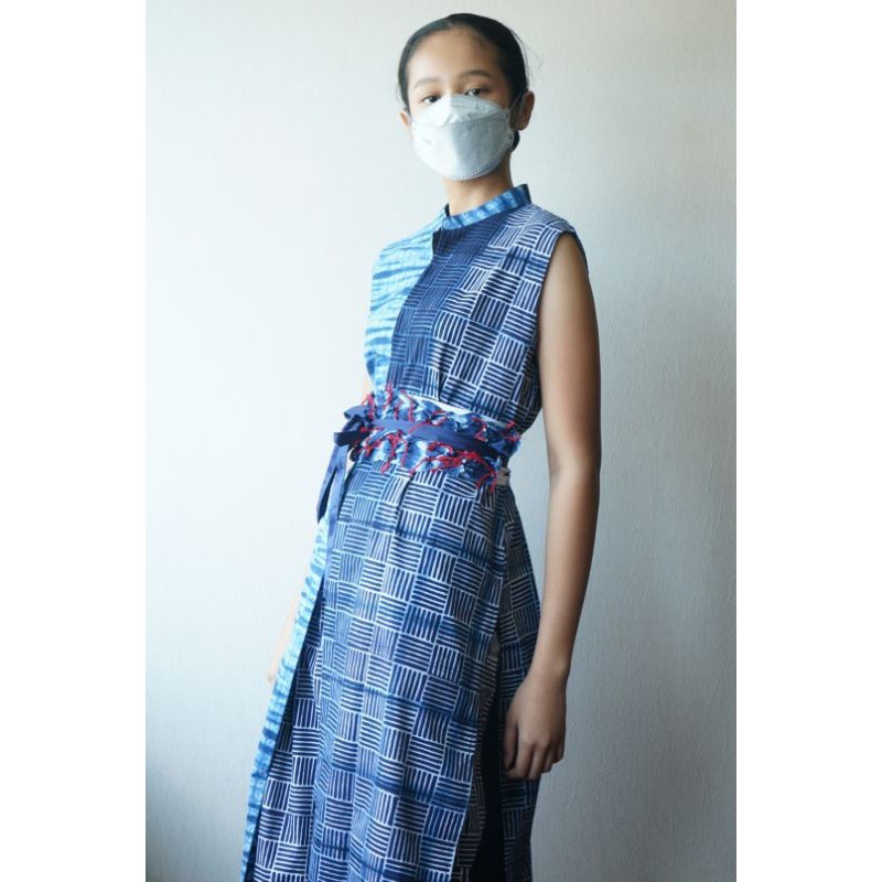 BOOLAO Outer Panjang Tie Dye on Batik Arajime (Cardigan Shibori Batik)