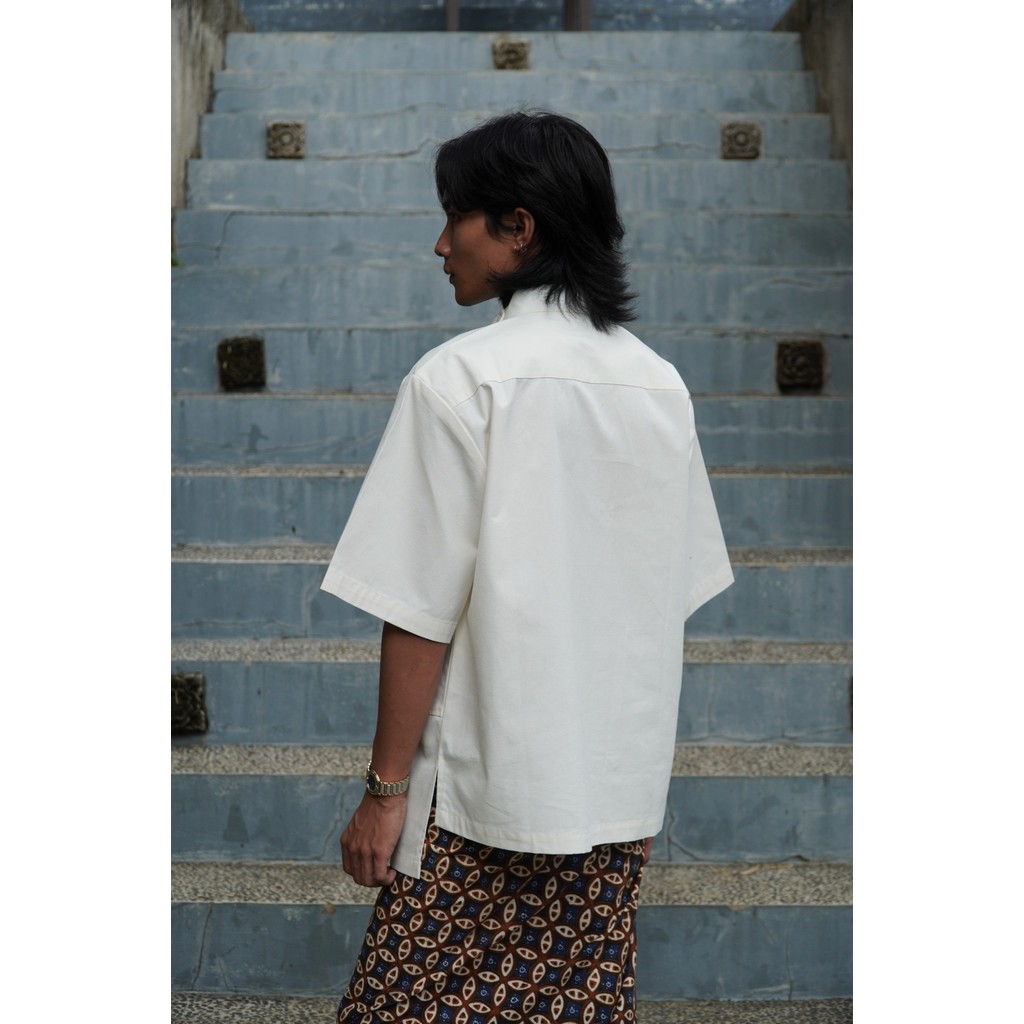 BOOLAO Kemeja Surjan Pendek - putih