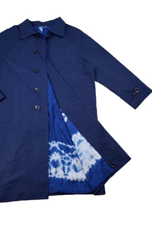 BOOLAO Shibori On Ecoprint COAT