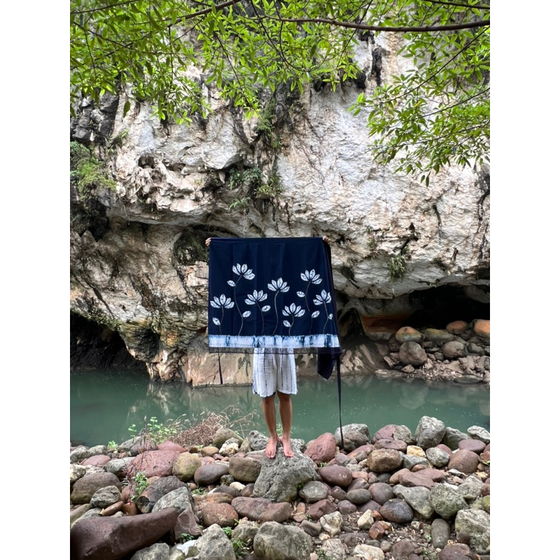 BOOLAO Lotus Saroong NUI Shibori Wrap Skirt (Rok Ikat Lilit)