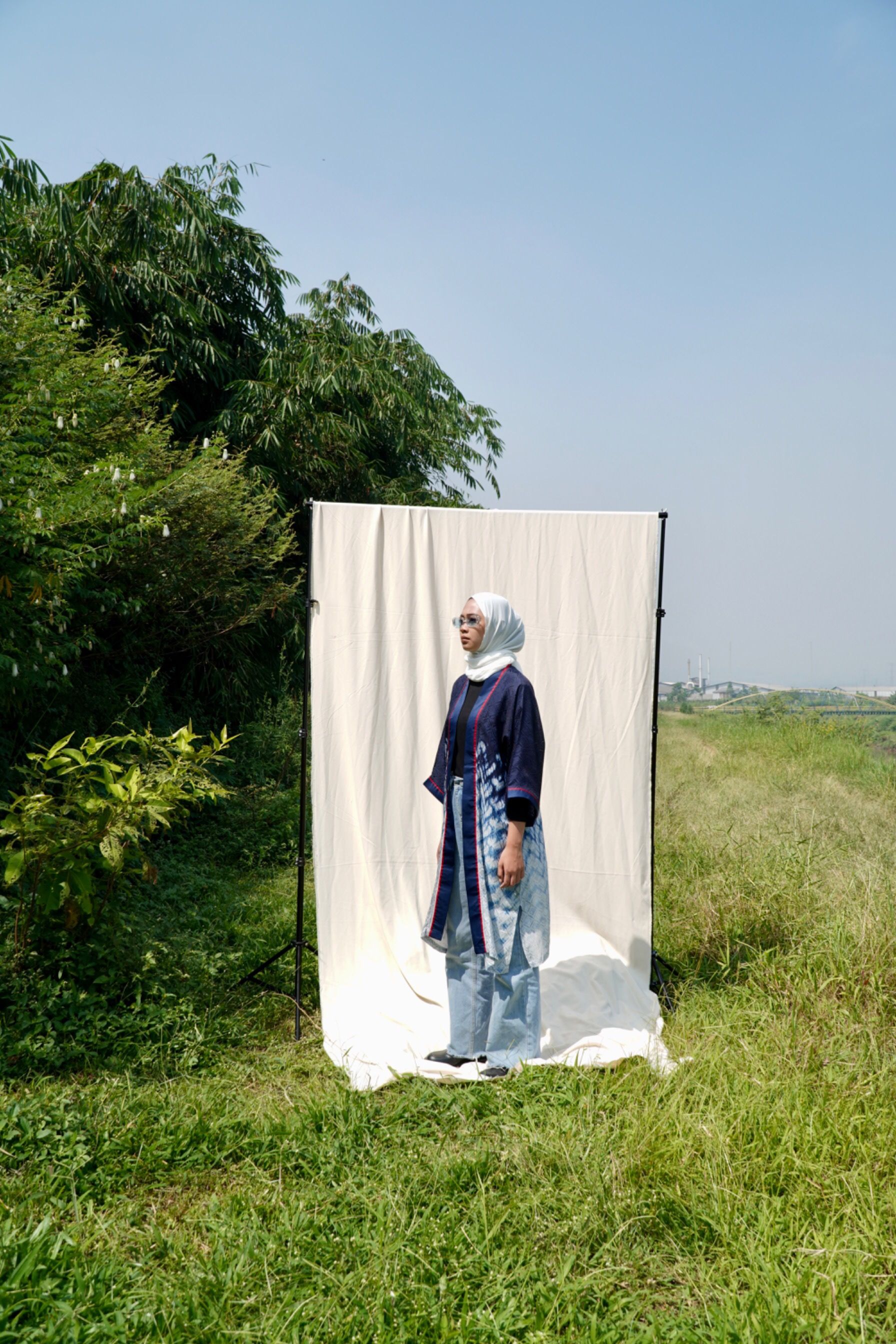 BOOLAO Arashi Midi Outer Shibori