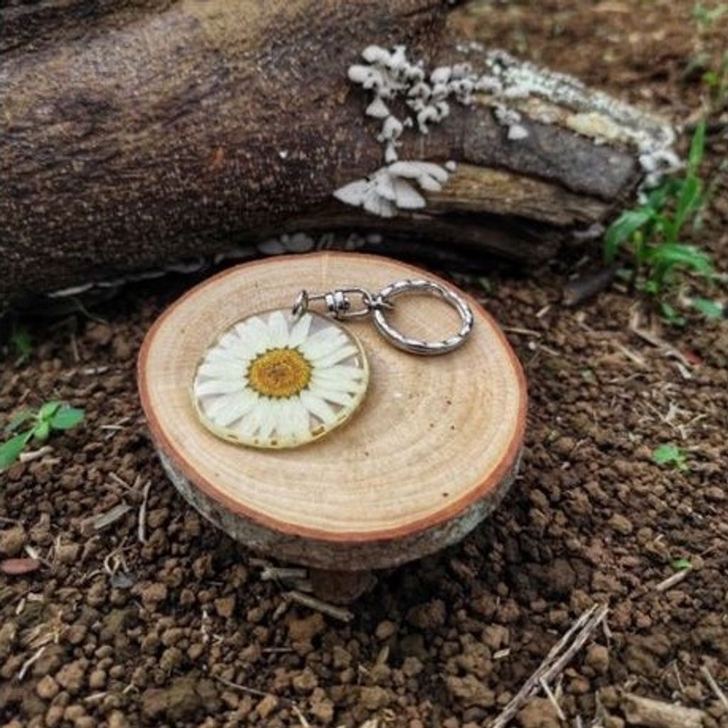 BOOLAO Gantungan Kunci Bunga Kering PICNIC PANIC (Resin Art Keychain)