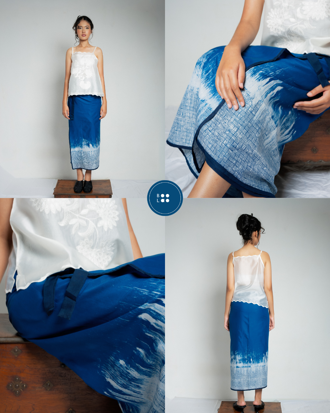BOOLAO Saroong Batik Lukis Wrap Skirt