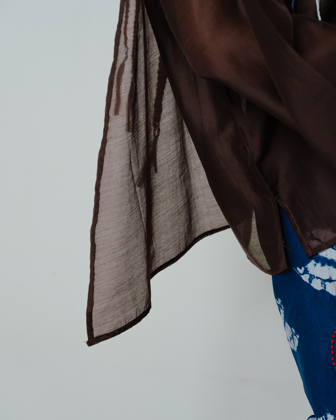 Blouse Nawang Wulan - Brown (Tanpa Tangan)
