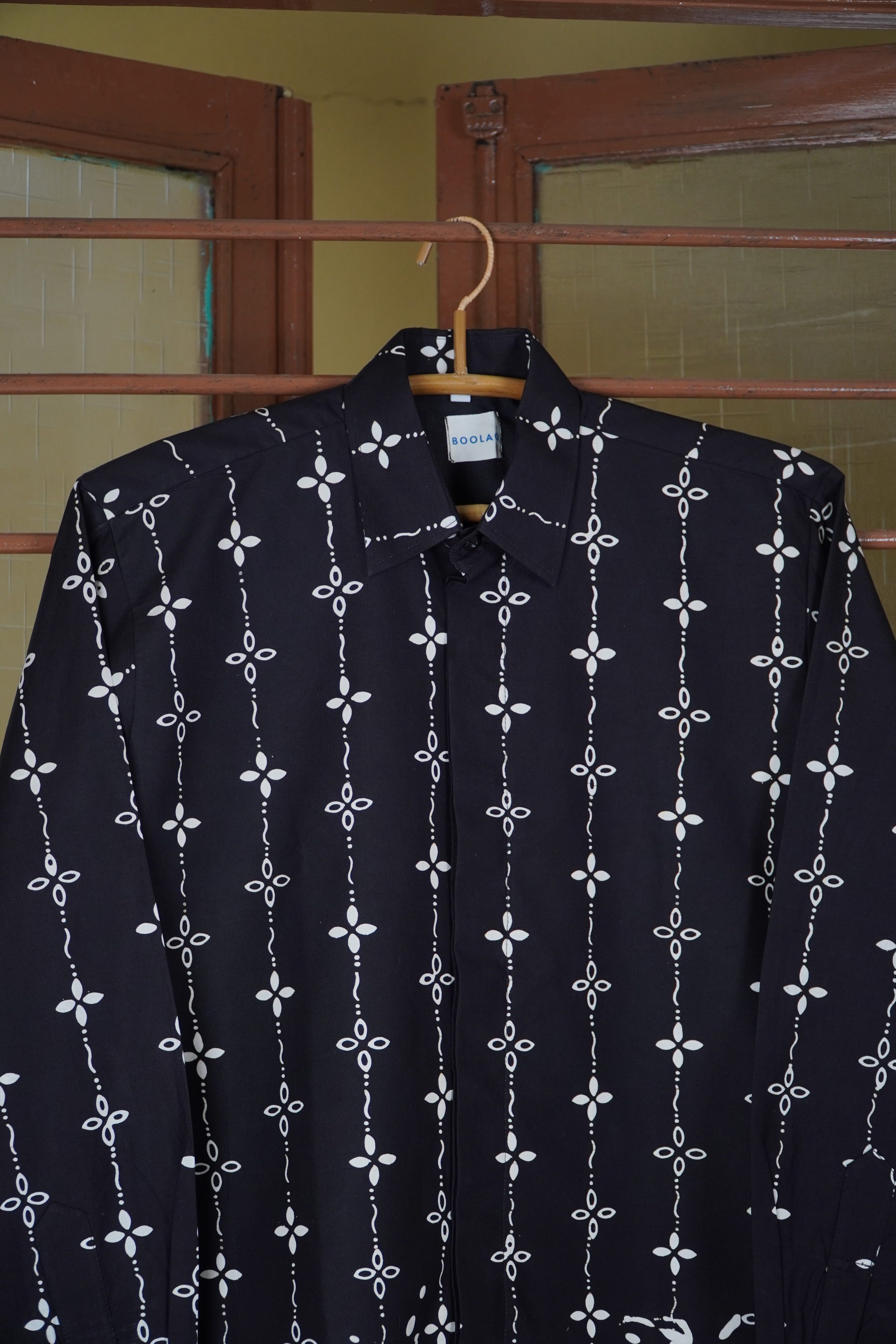 BOOLAO Kumeli Kemeja Panjang - Hitam Black