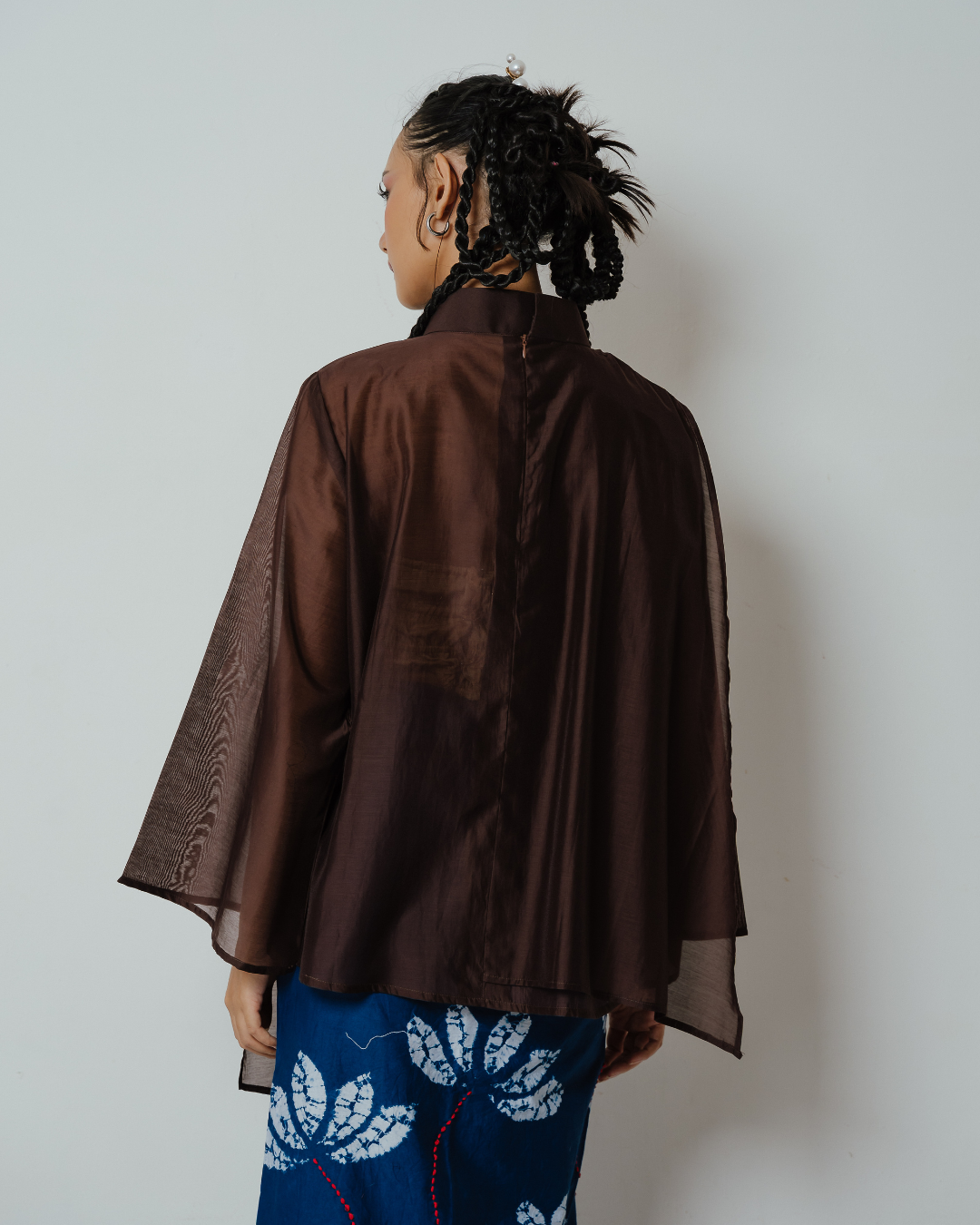 Blouse Nawang Wulan Long Sleeve - Brown